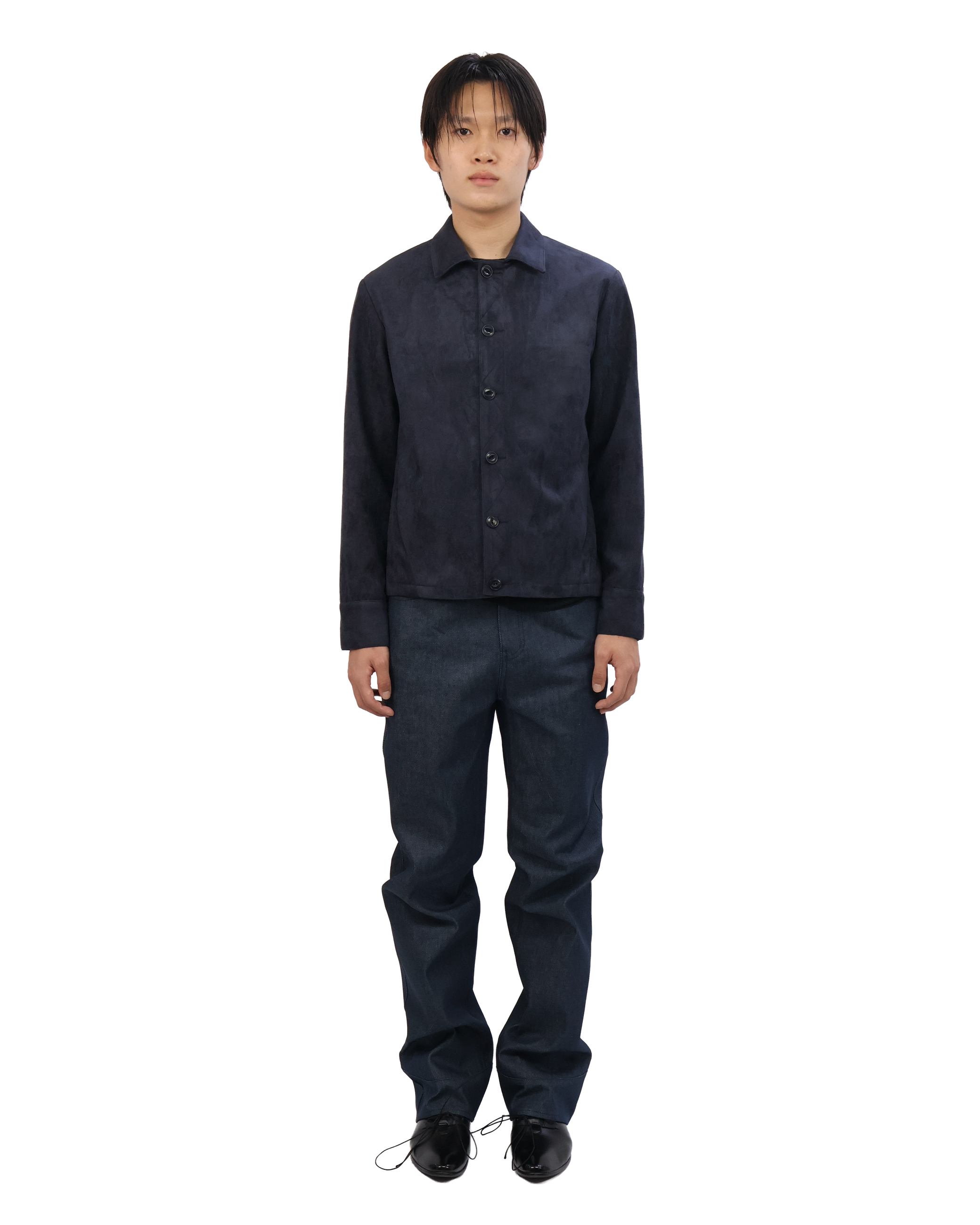 Suede Jacket - Deep Navy