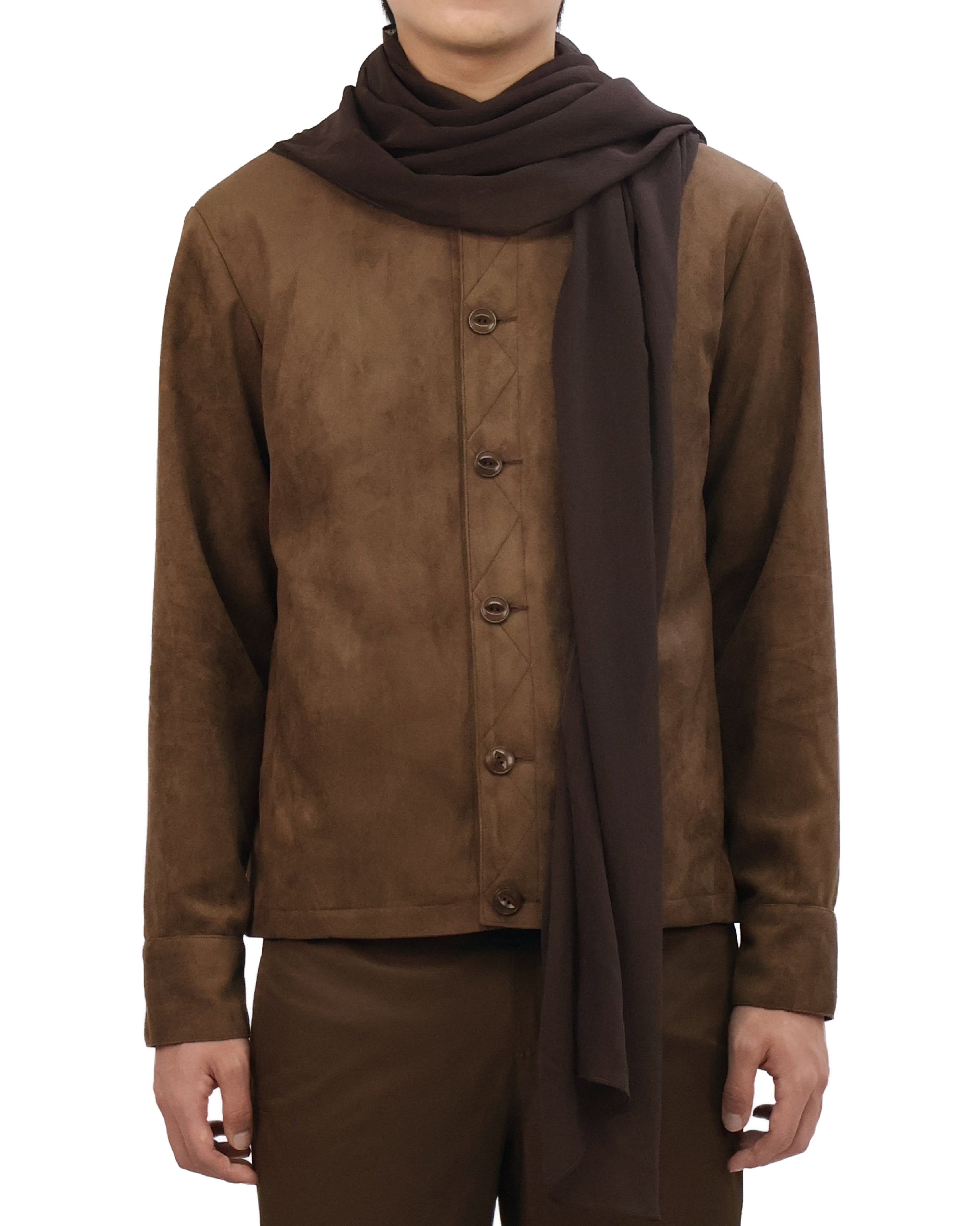 Suede Jacket - Brown