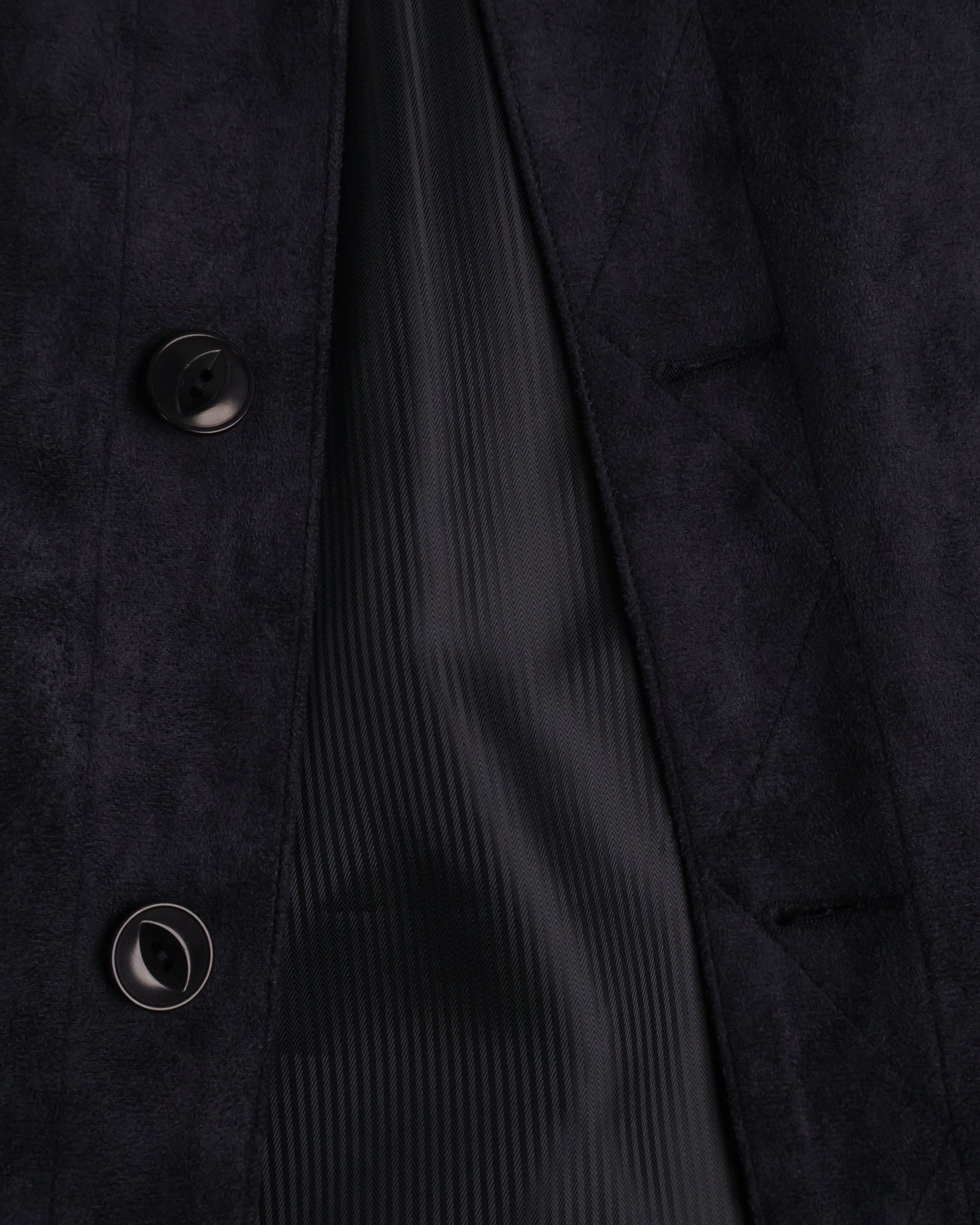 Suede Jacket - Deep Navy