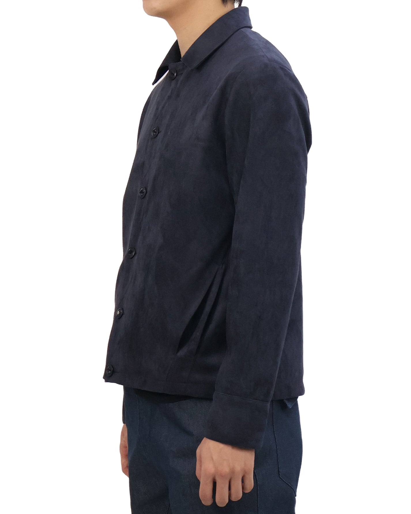 Suede Jacket - Deep Navy