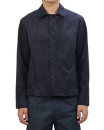 Suede Jacket - Deep Navy