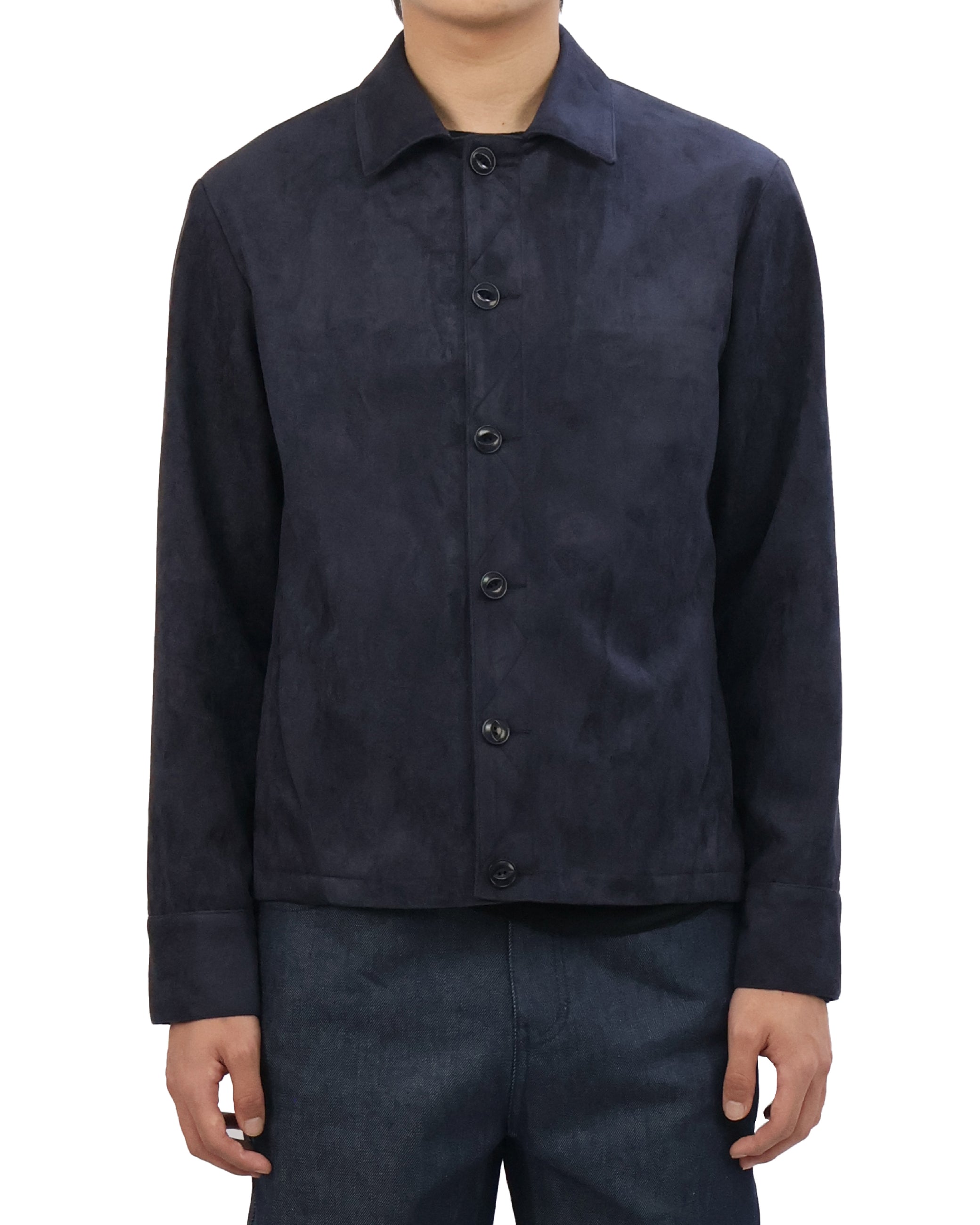 Suede Jacket - Deep Navy