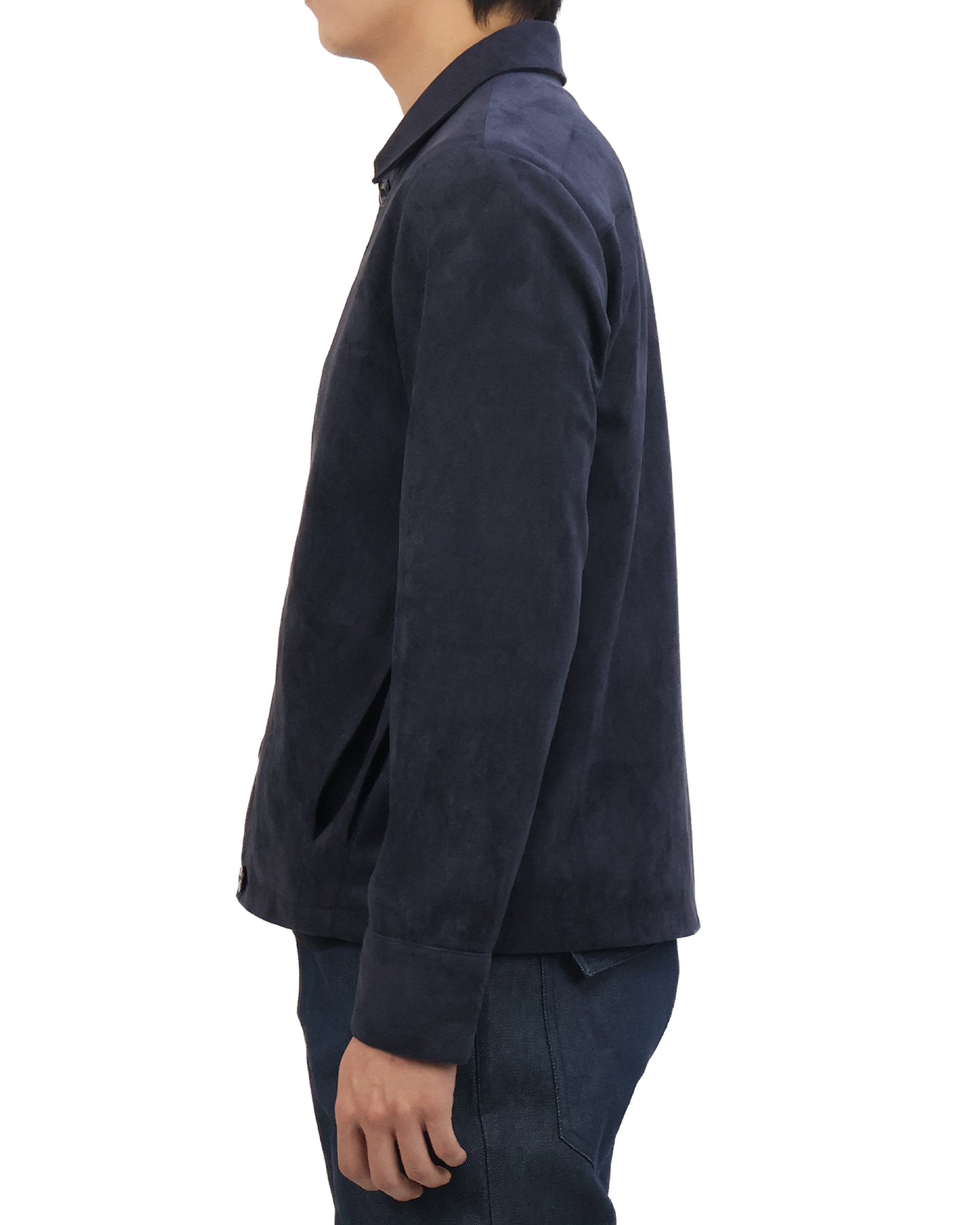 Suede Jacket - Deep Navy