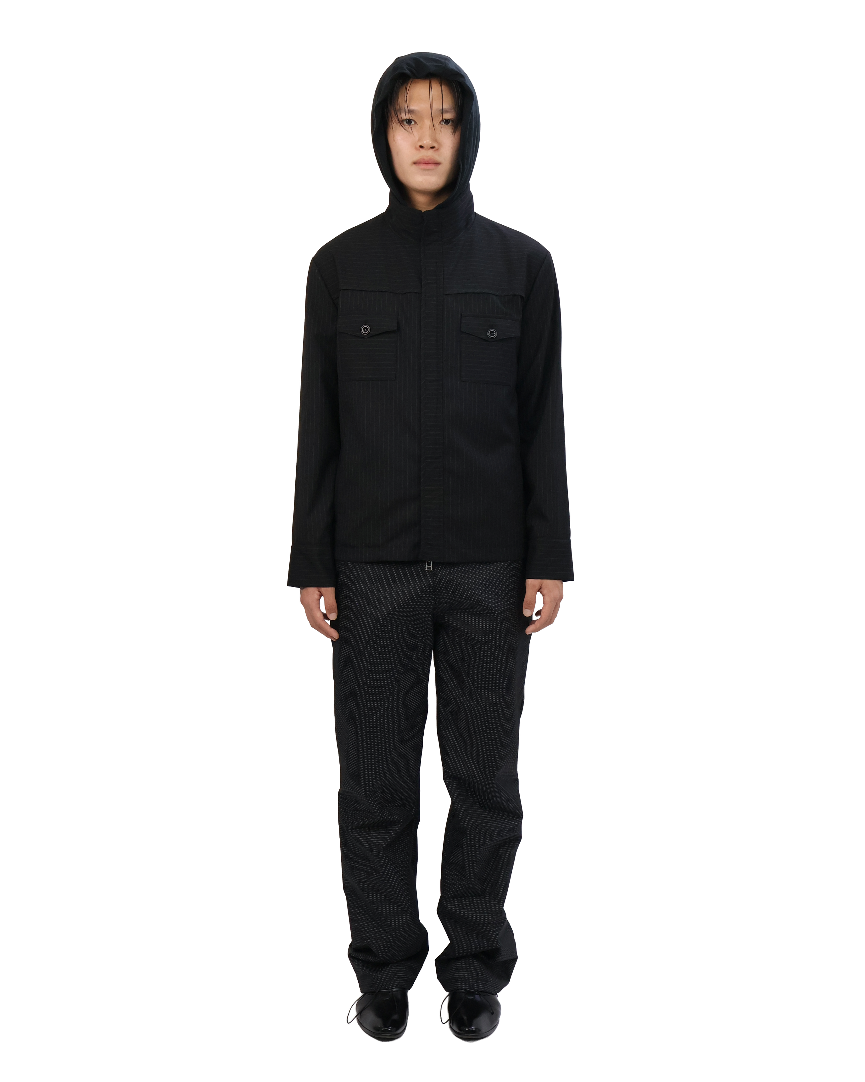 Striped Jacket - Black