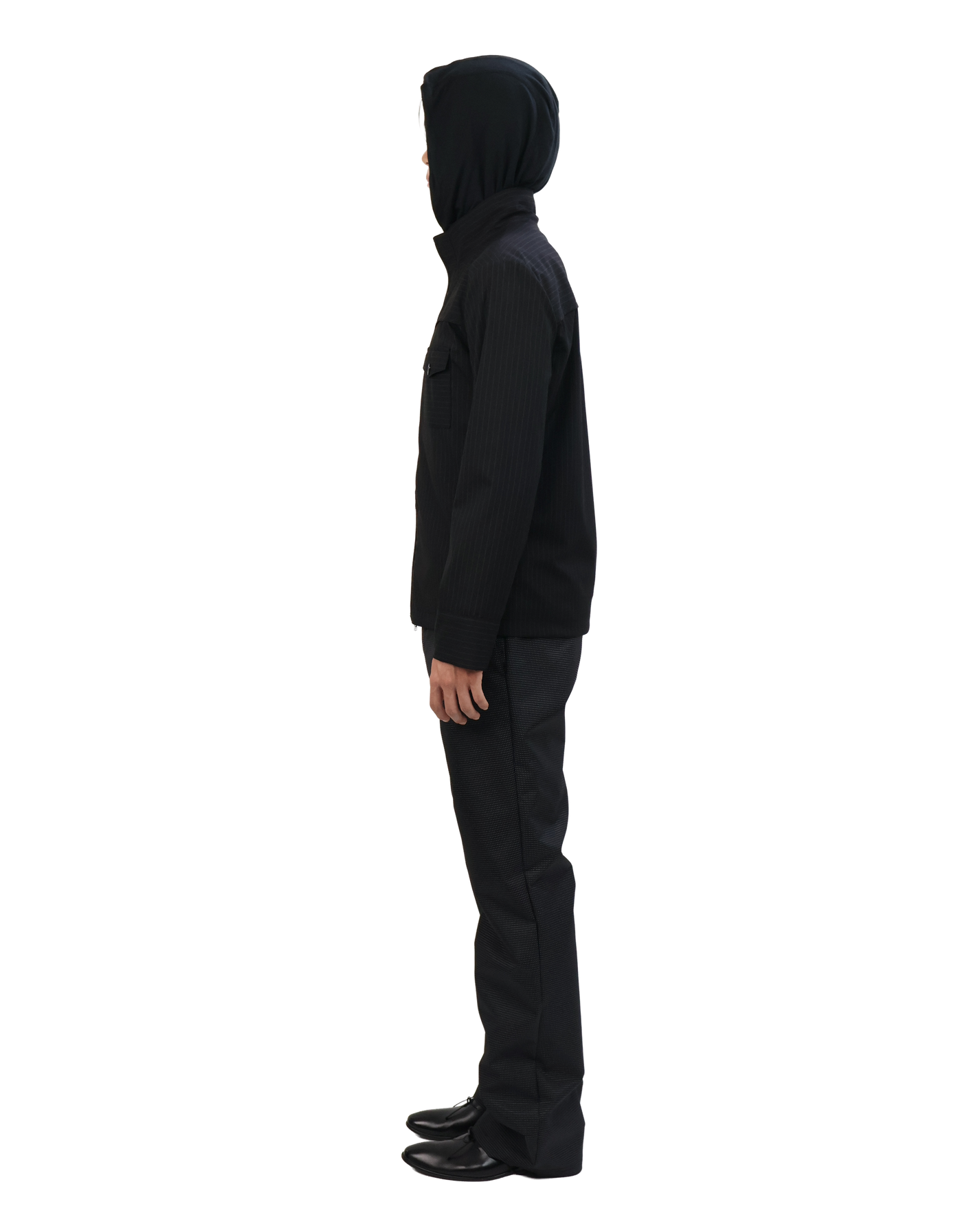 Striped Jacket - Black