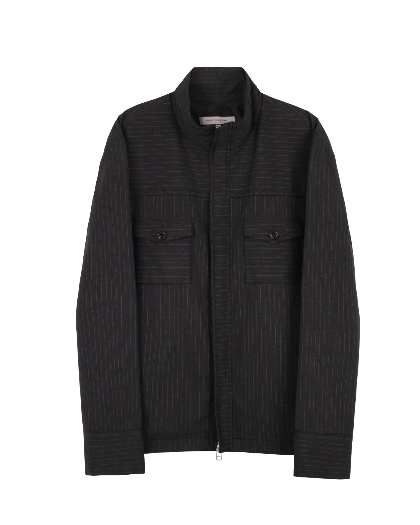 Striped Jacket - Deep Charcoal