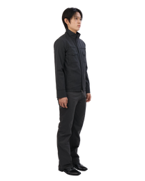 Striped Jacket - Deep Charcoal