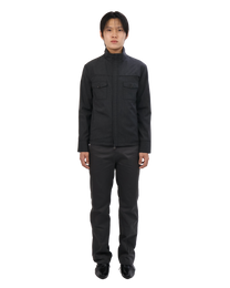 Striped Jacket - Deep Charcoal