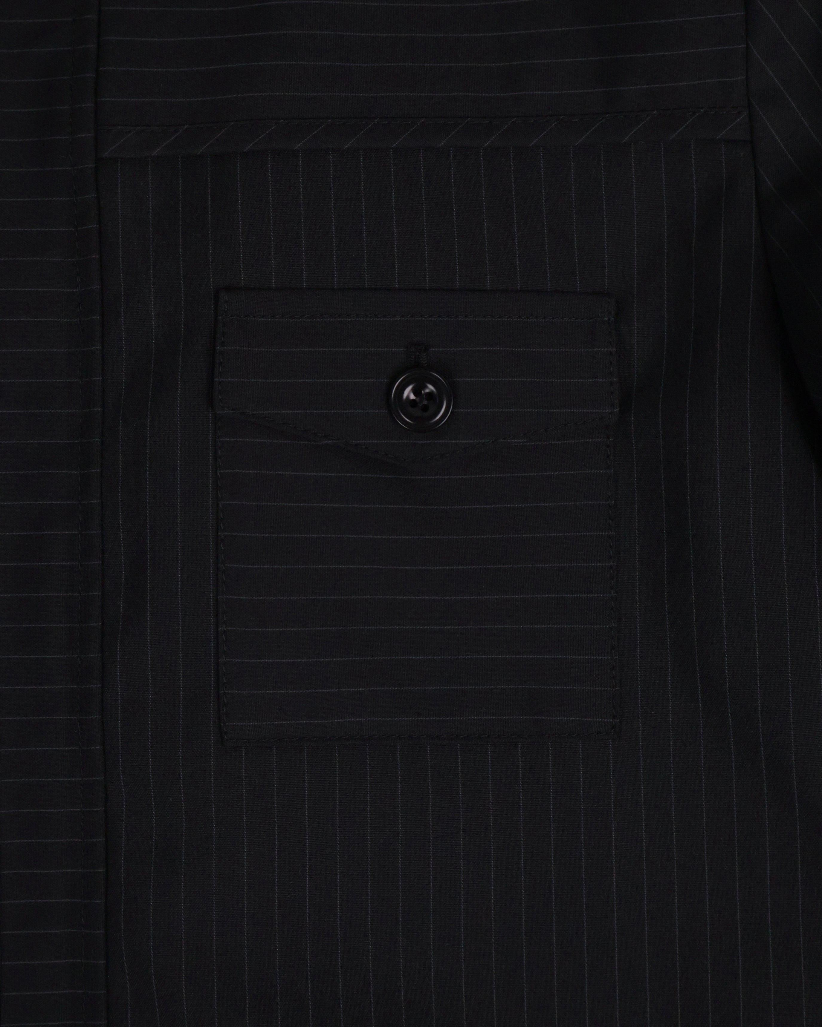 Striped Jacket - Black