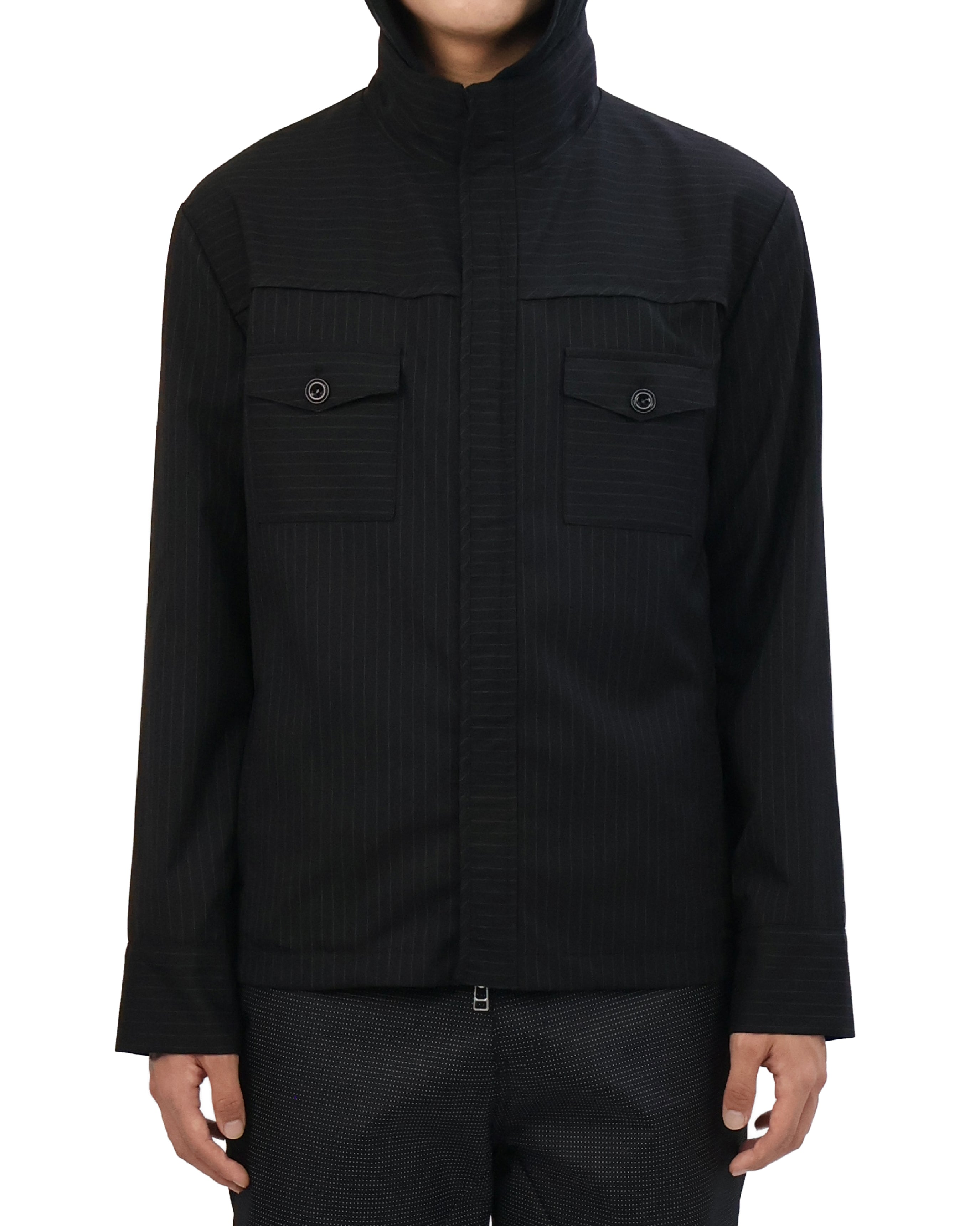 Striped Jacket - Black