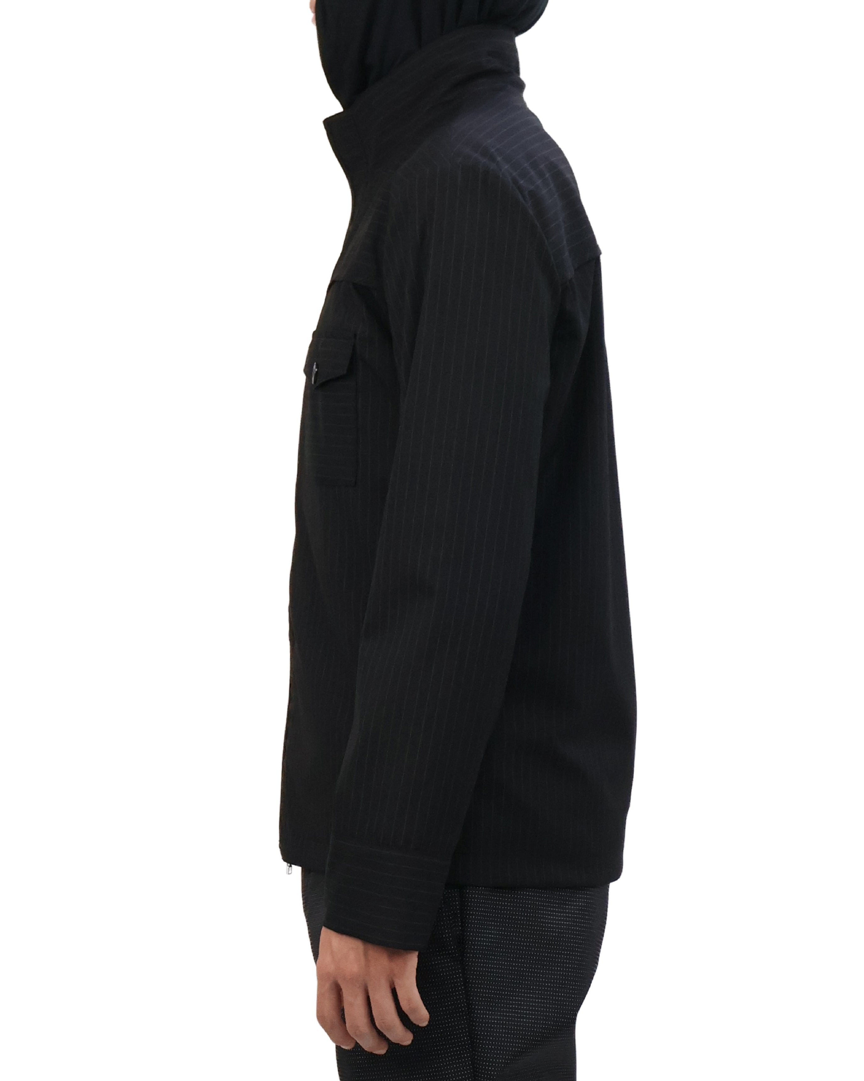 Striped Jacket - Black