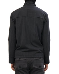 Striped Jacket - Deep Charcoal