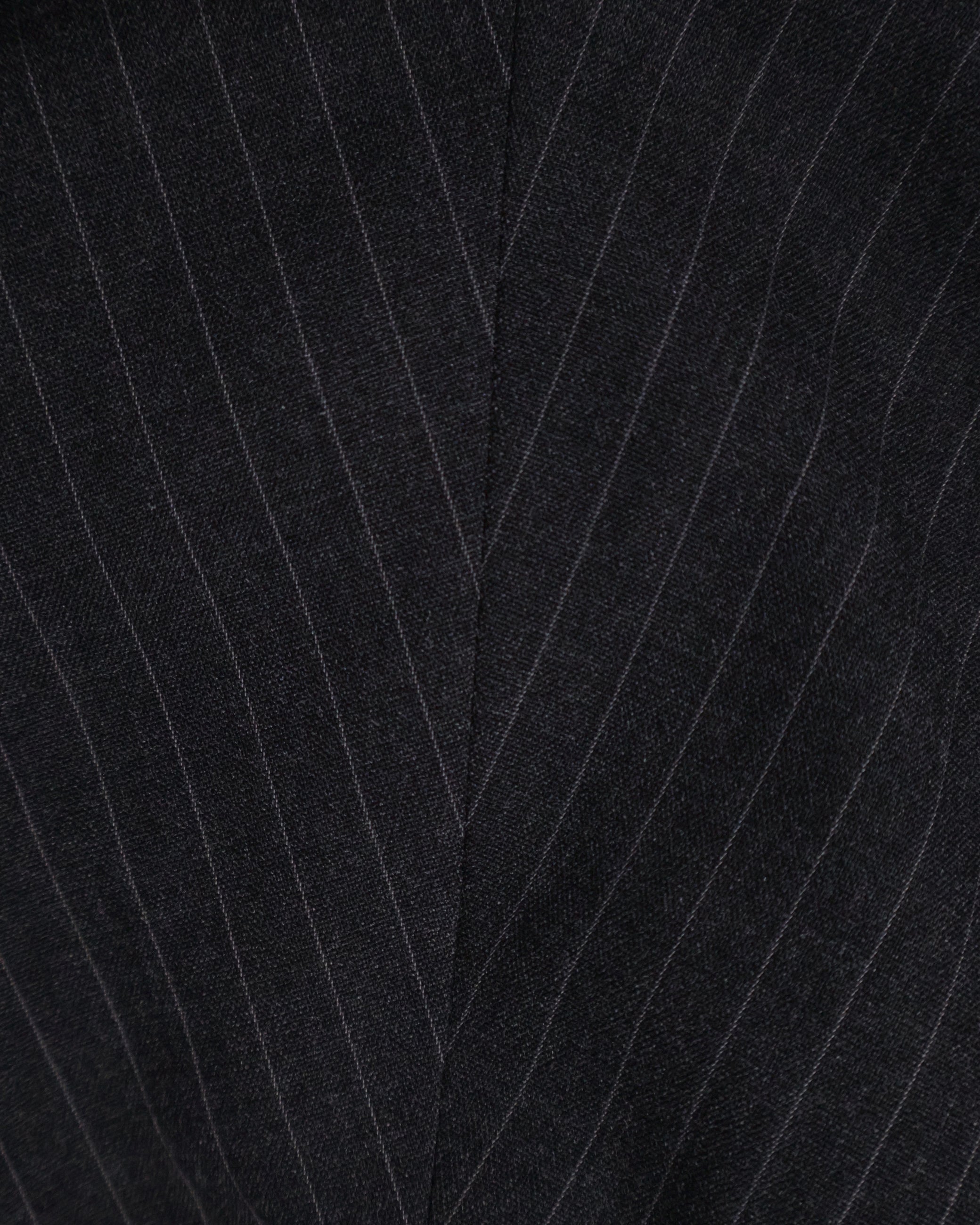 Striped Jacket - Deep Charcoal