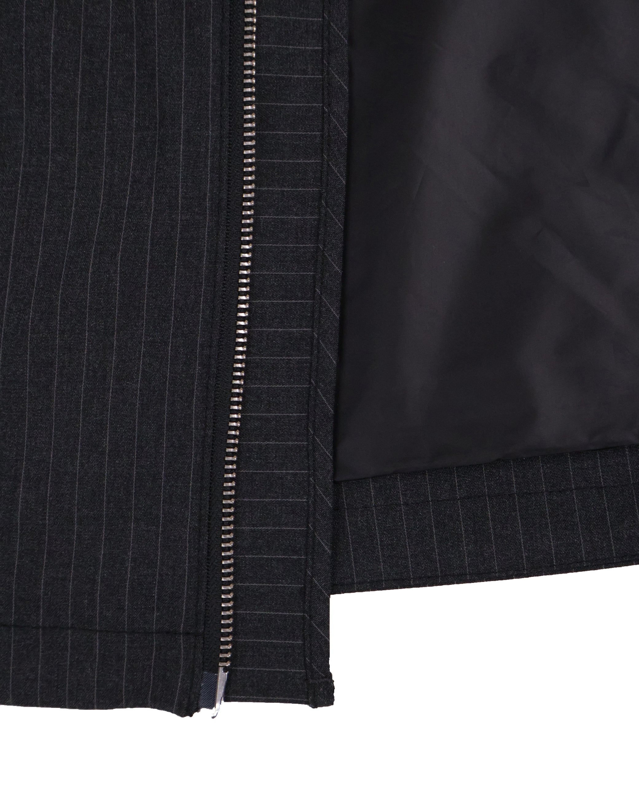 Striped Jacket - Deep Charcoal