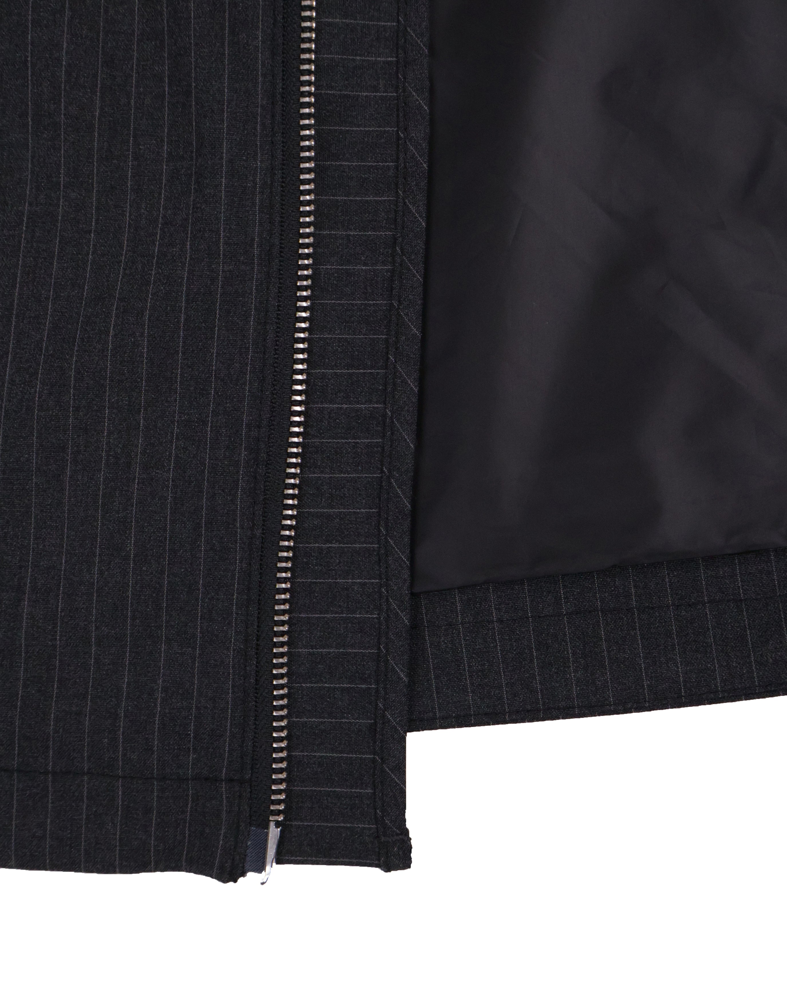Striped Jacket - Deep Charcoal