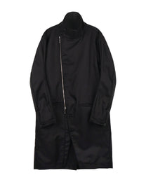 Technical Long Coat - Steel Black