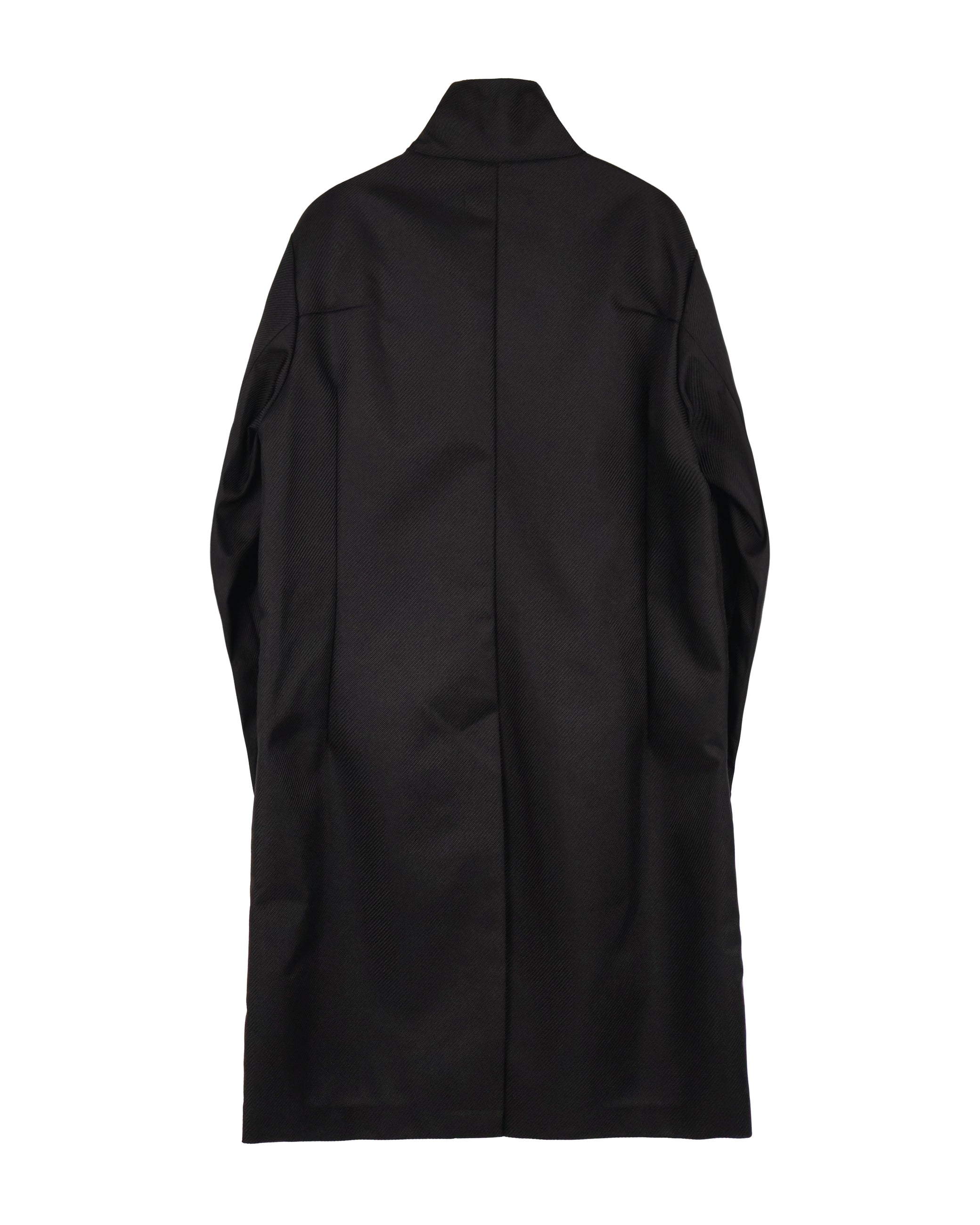 Technical Long Coat - Steel Black