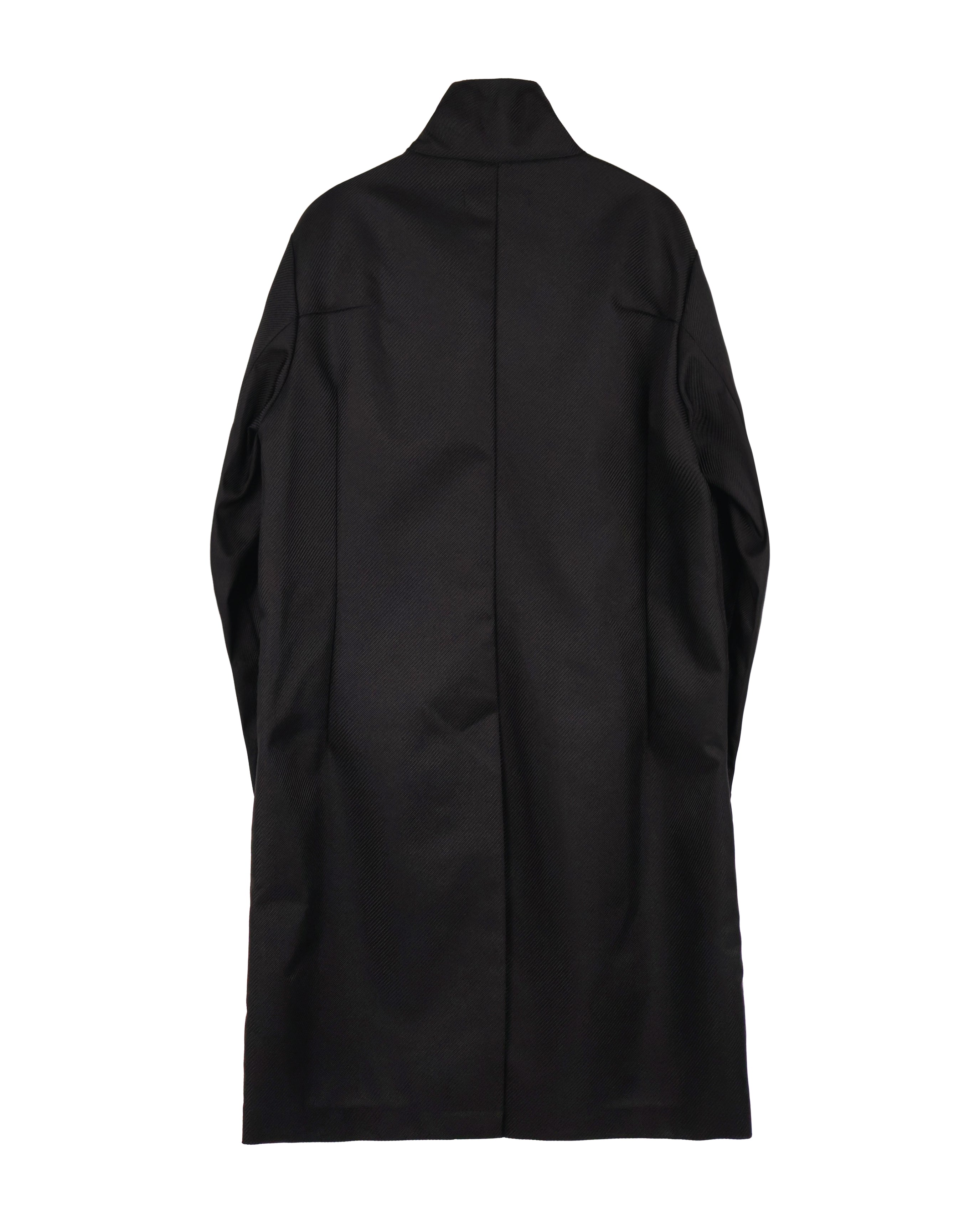 Technical Long Coat - Steel Black