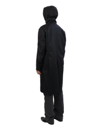 Technical Long Coat - Steel Black