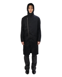 Technical Long Coat - Steel Black