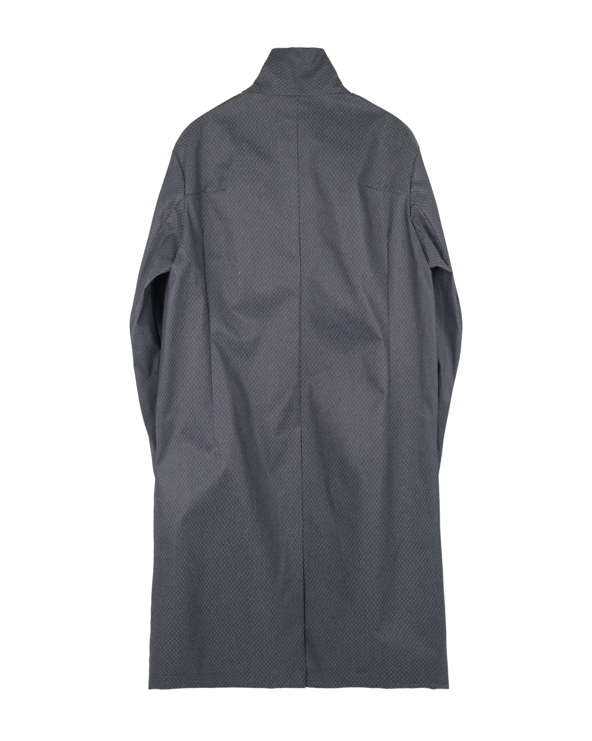 Technical Long Coat -Shadow Grid