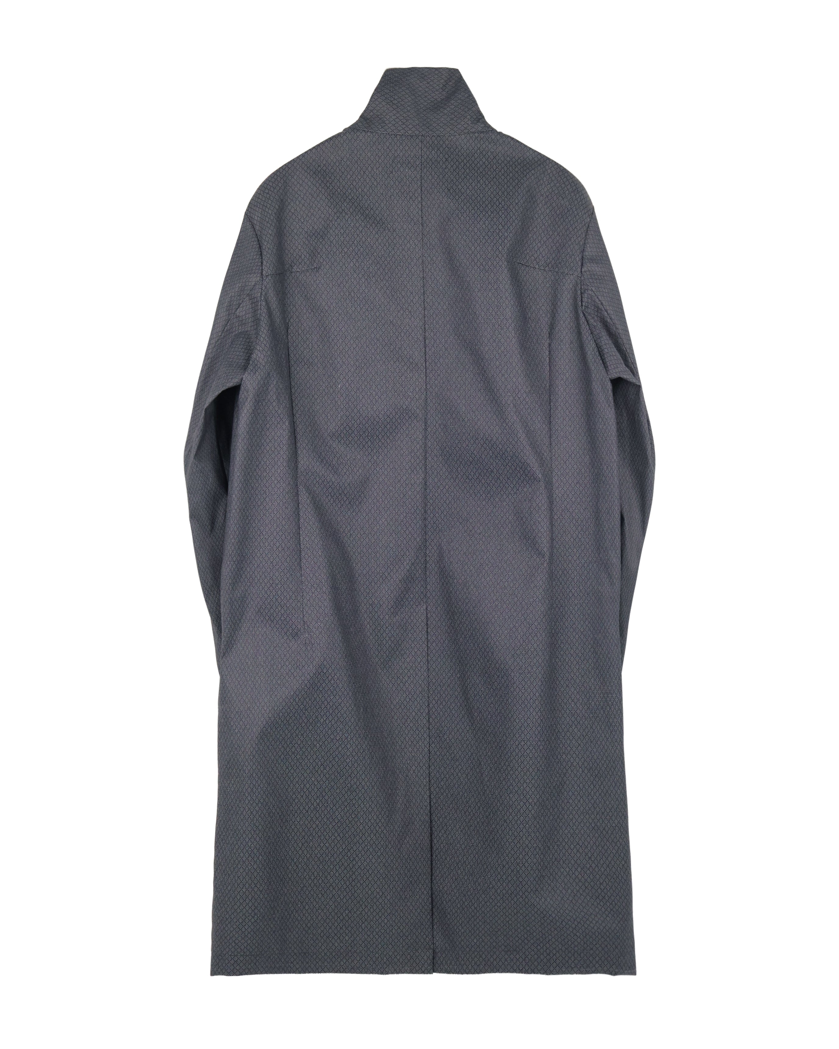 Technical Long Coat -Shadow Grid