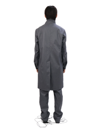 Technical Long Coat -Shadow Grid