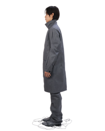 Technical Long Coat -Shadow Grid