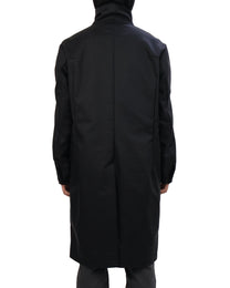 Technical Long Coat - Steel Black