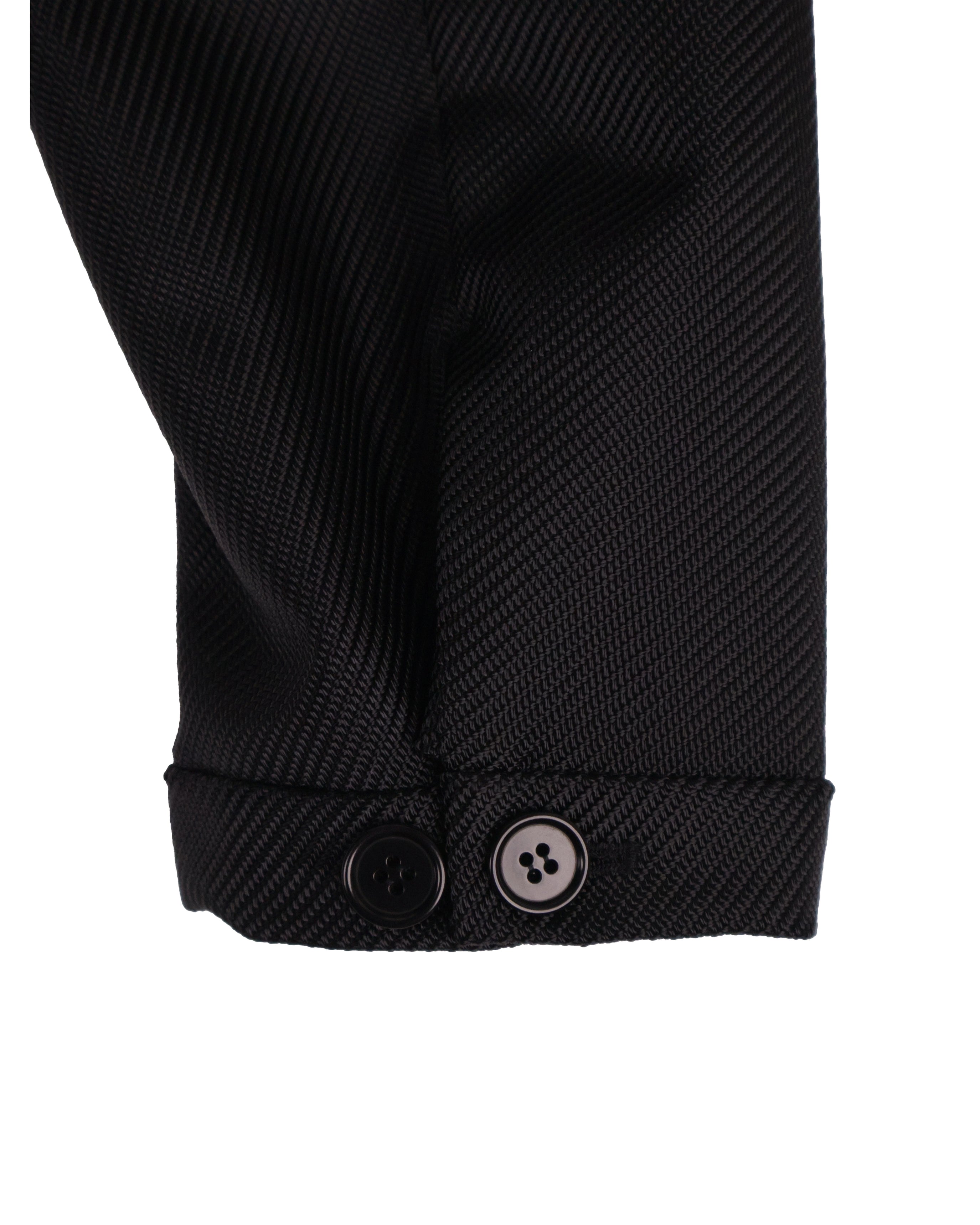 Technical Long Coat - Steel Black