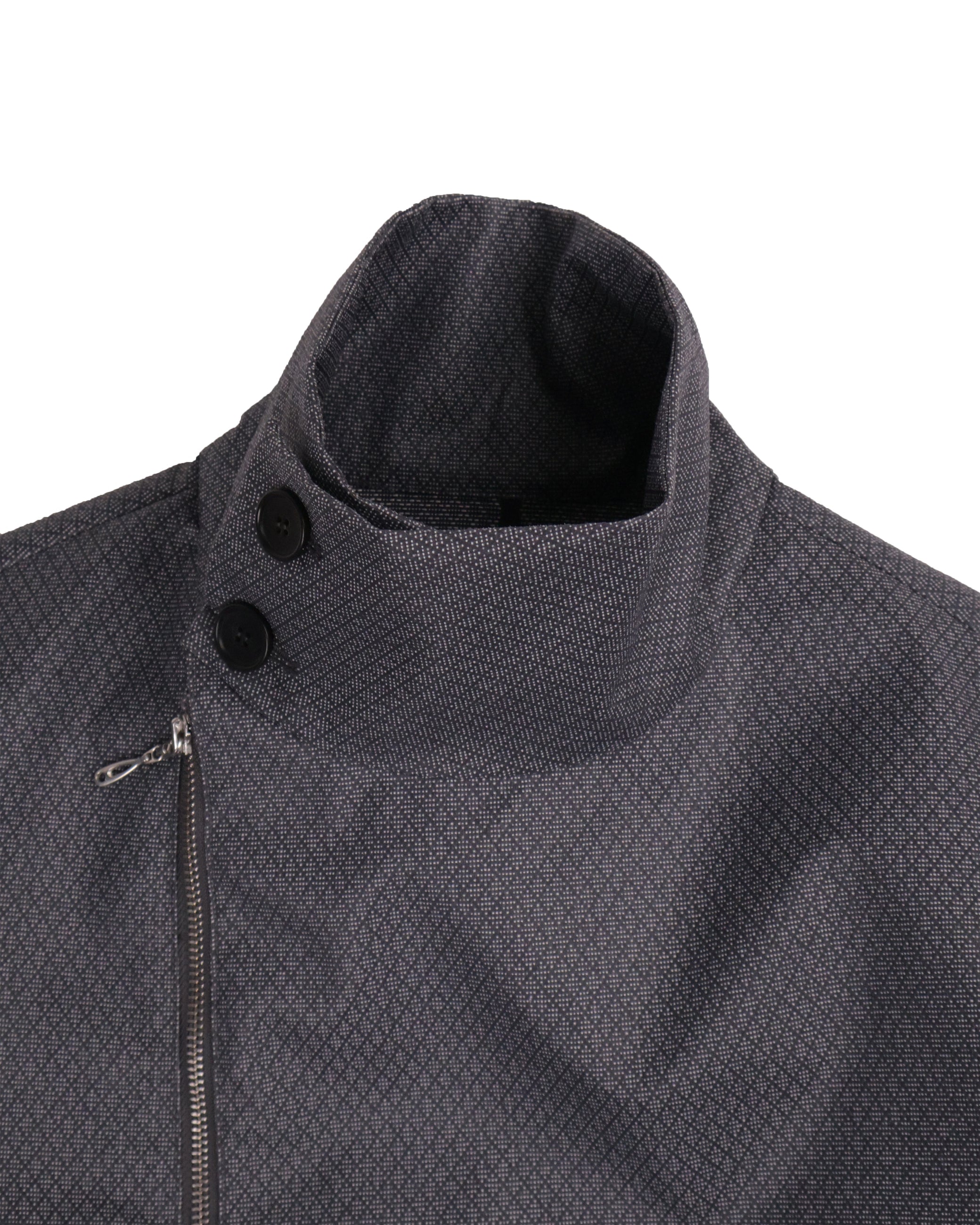 Technical Long Coat -Shadow Grid