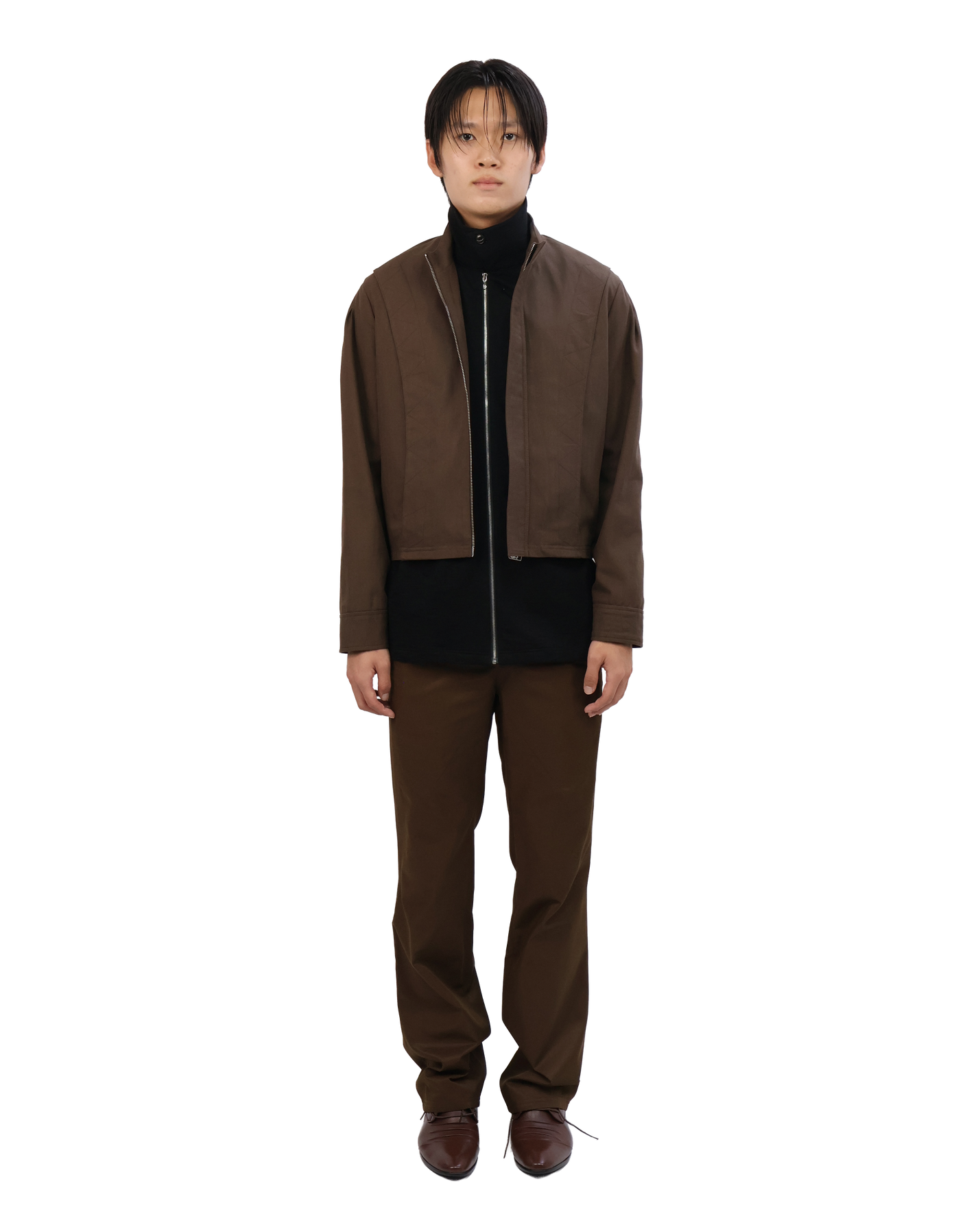Layered Jacket - Brown