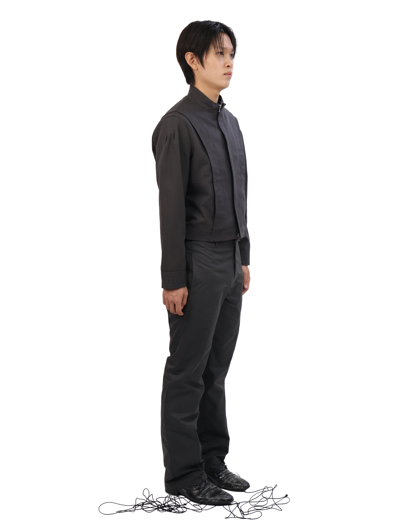 Layered Jacket - Charcoal