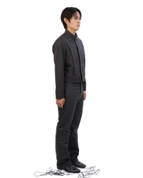 Layered Jacket - Charcoal