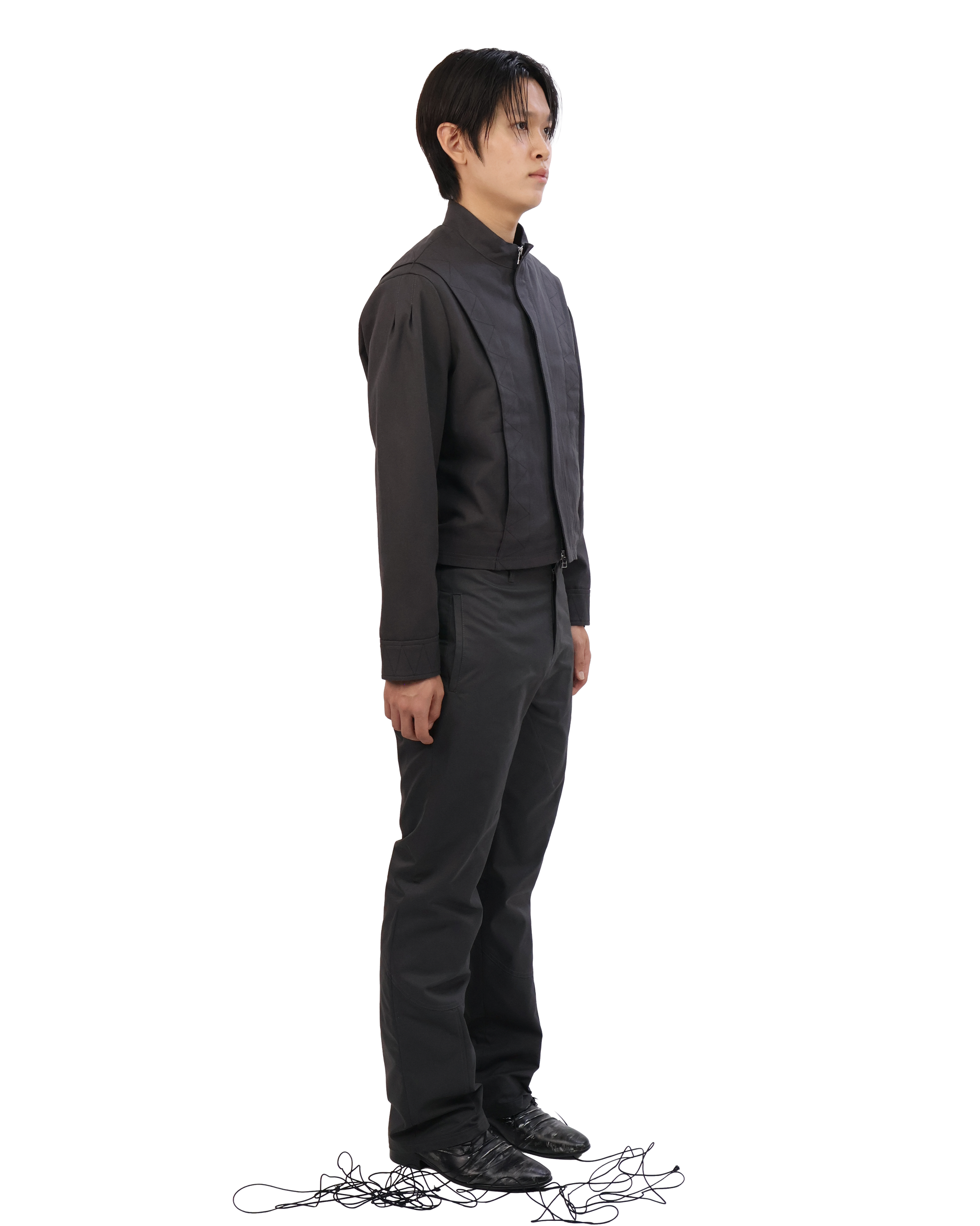 Layered Jacket - Charcoal