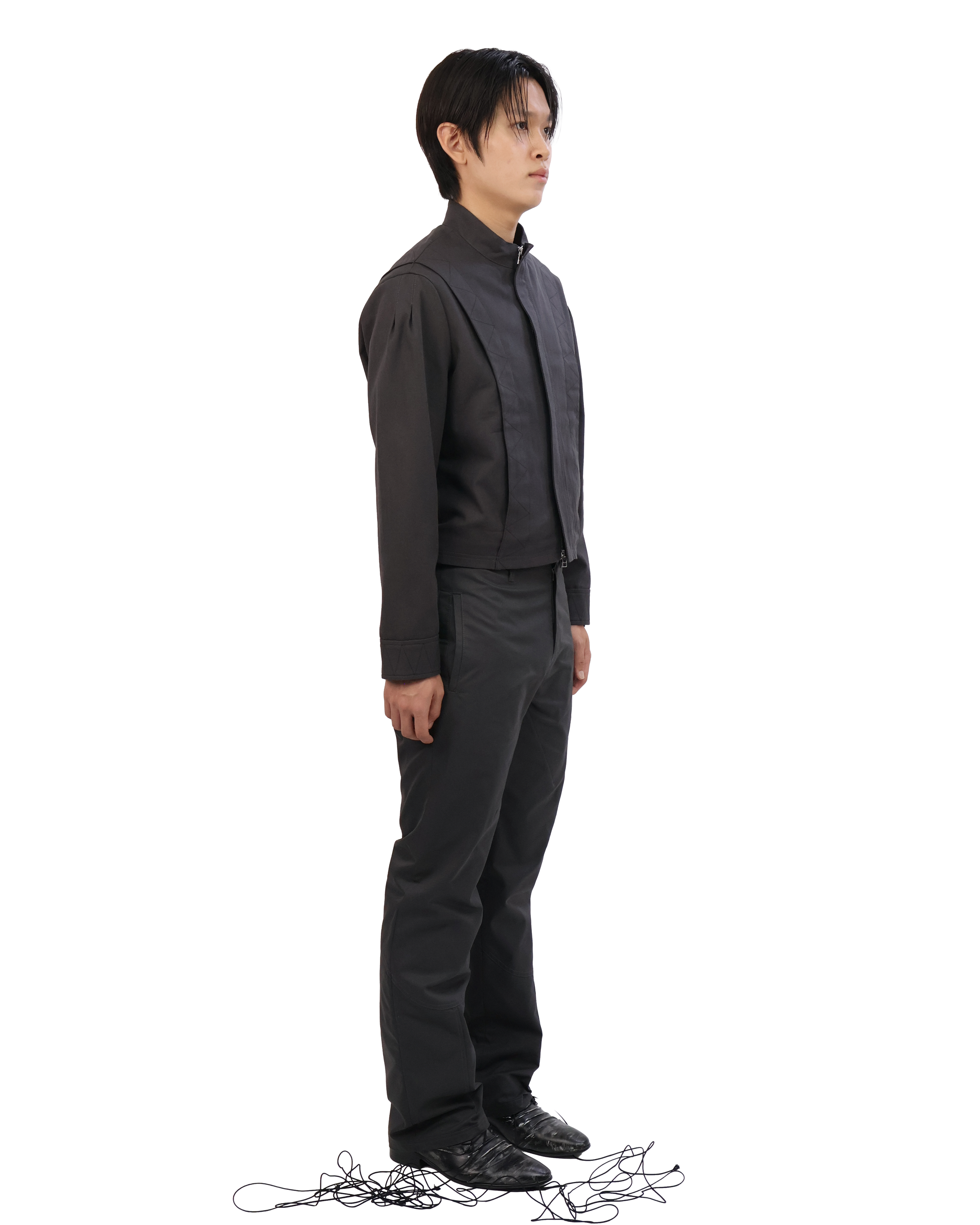 Layered Jacket - Charcoal