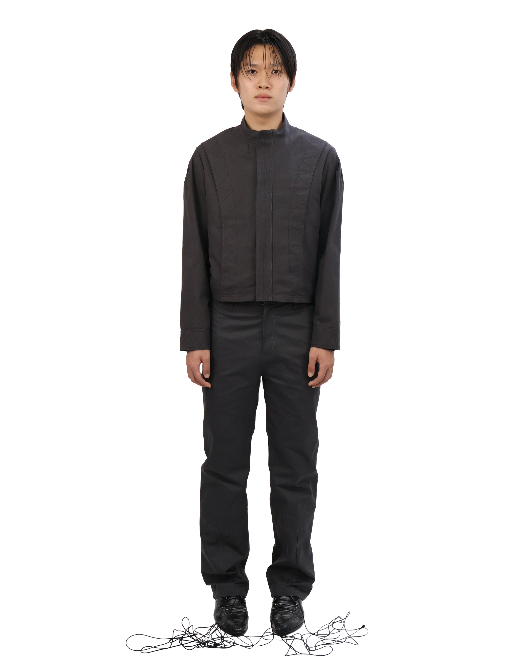 Layered Jacket - Charcoal