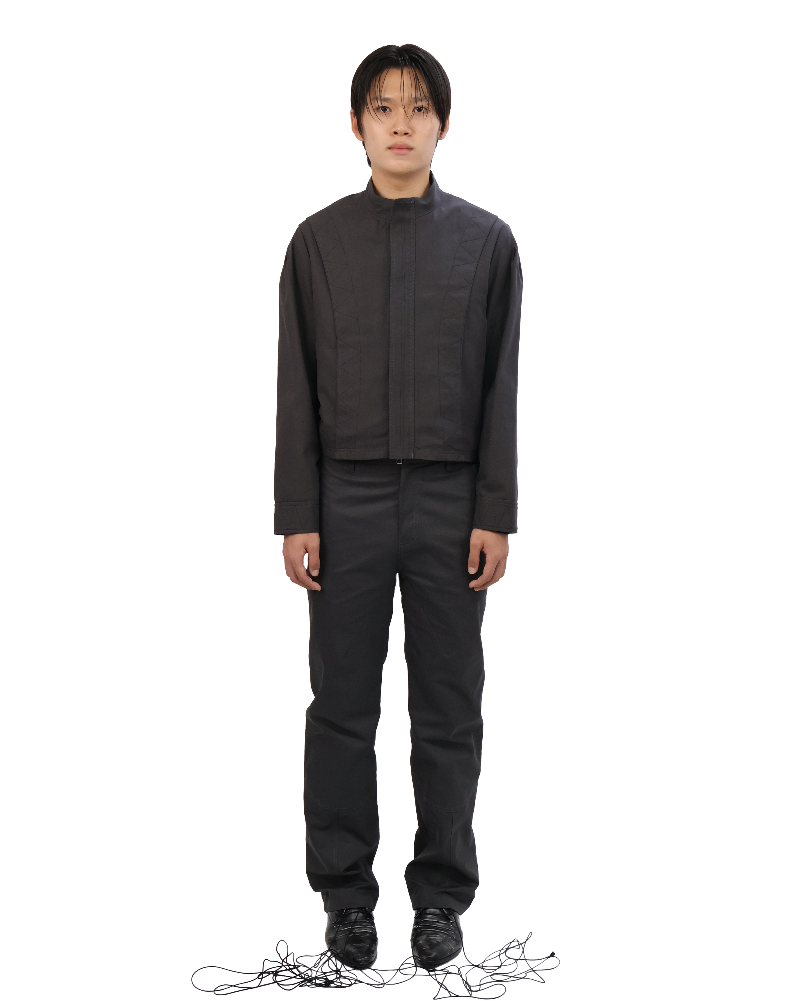 Layered Jacket - Charcoal