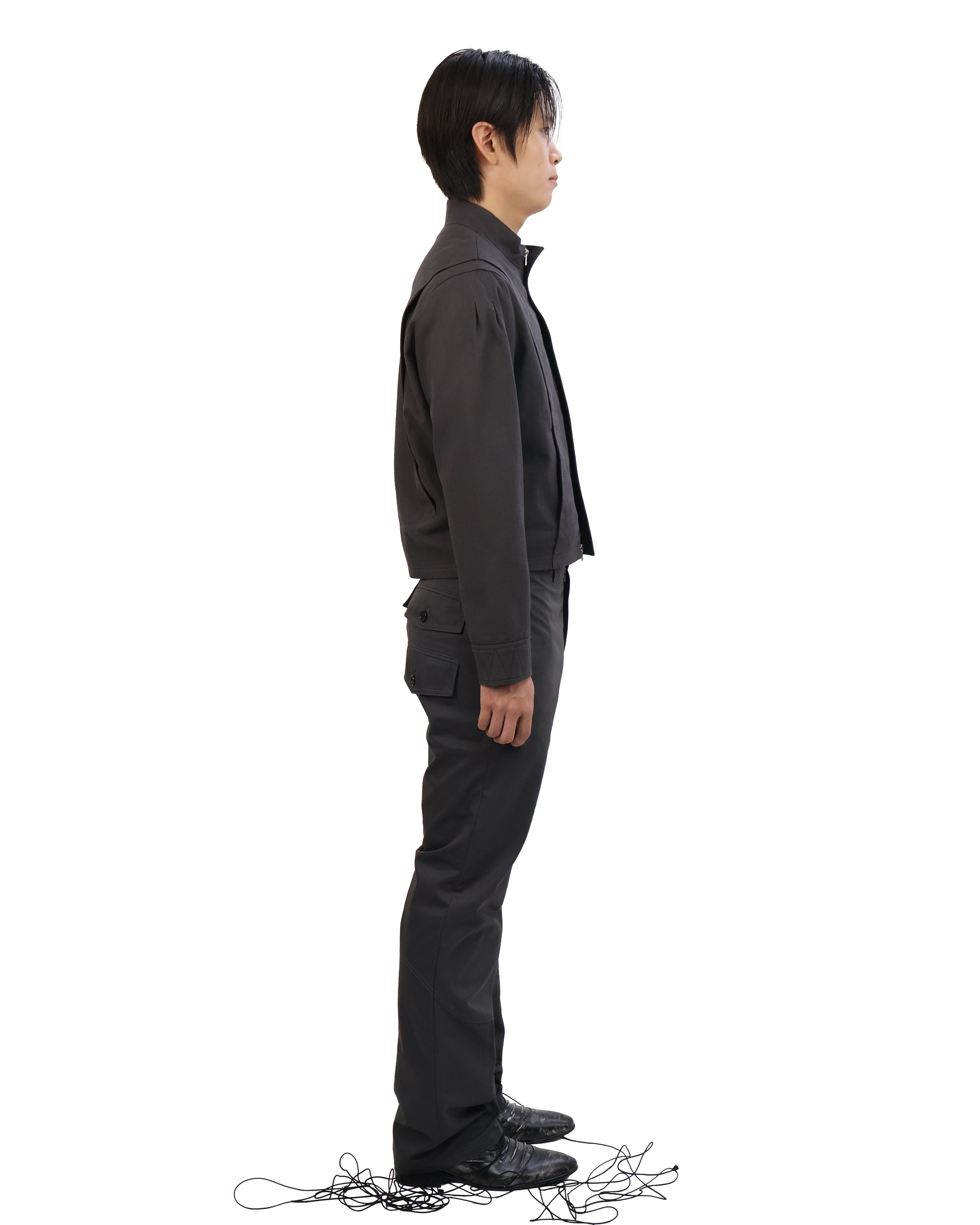 Layered Jacket - Charcoal