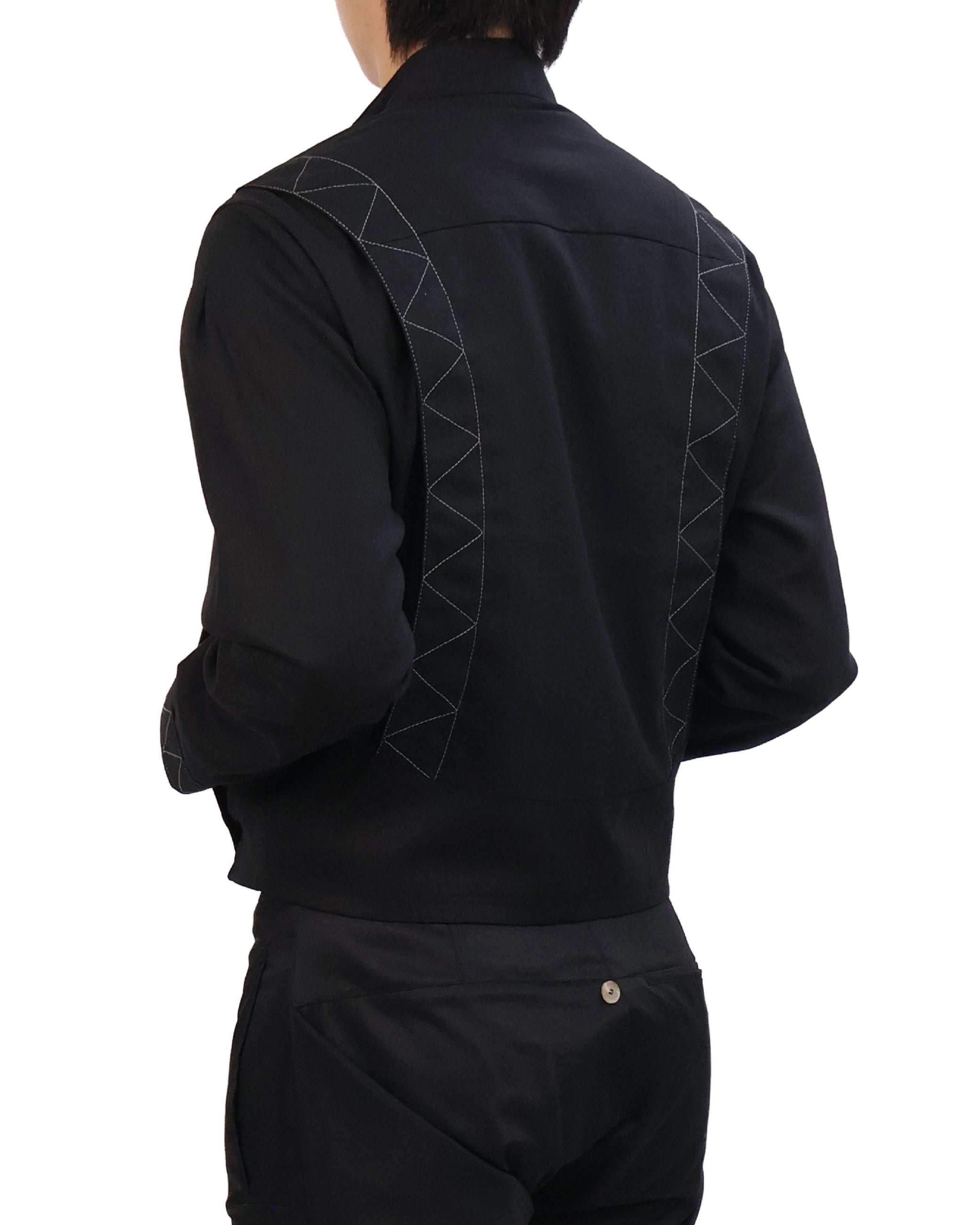 Layered Jacket - Black