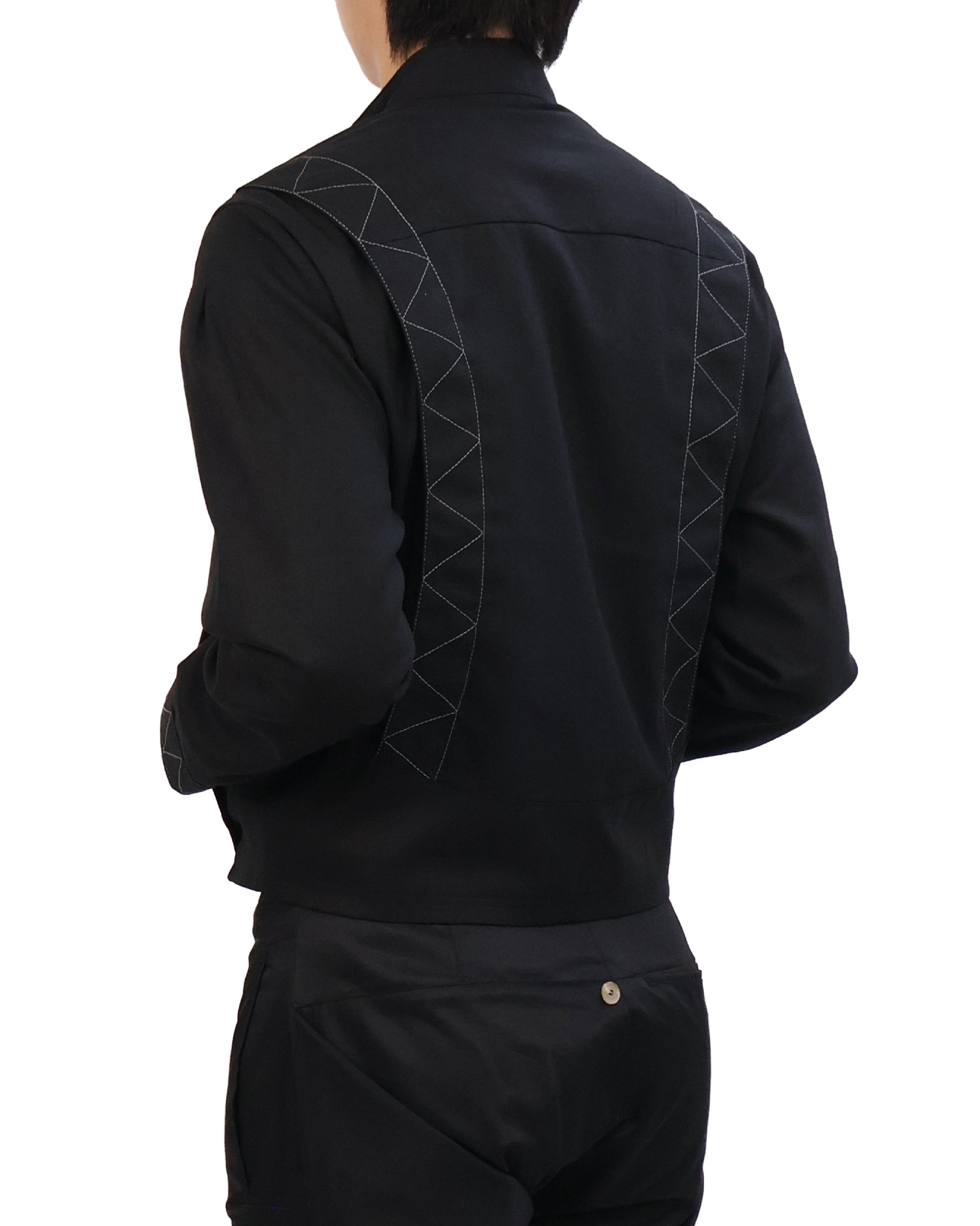 Layered Jacket - Black