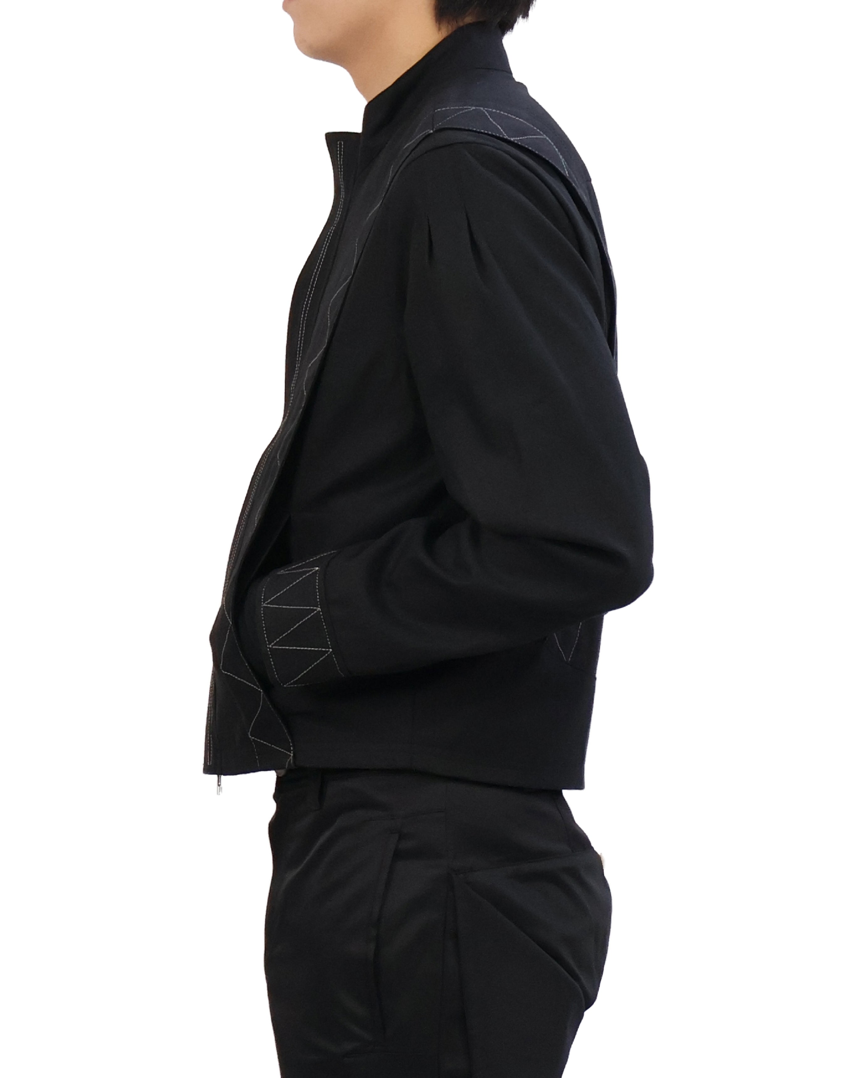 Layered Jacket - Black
