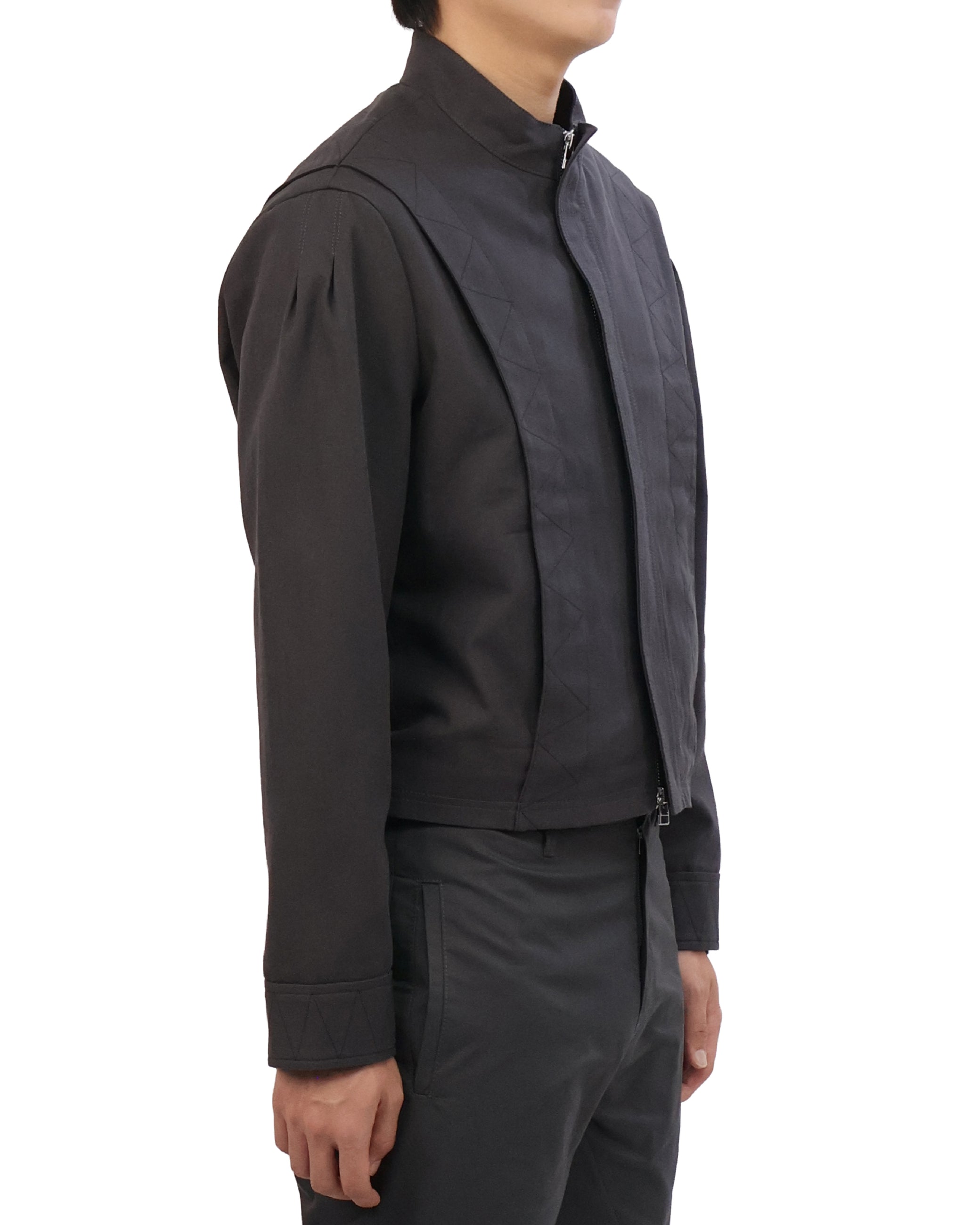 Layered Jacket - Charcoal