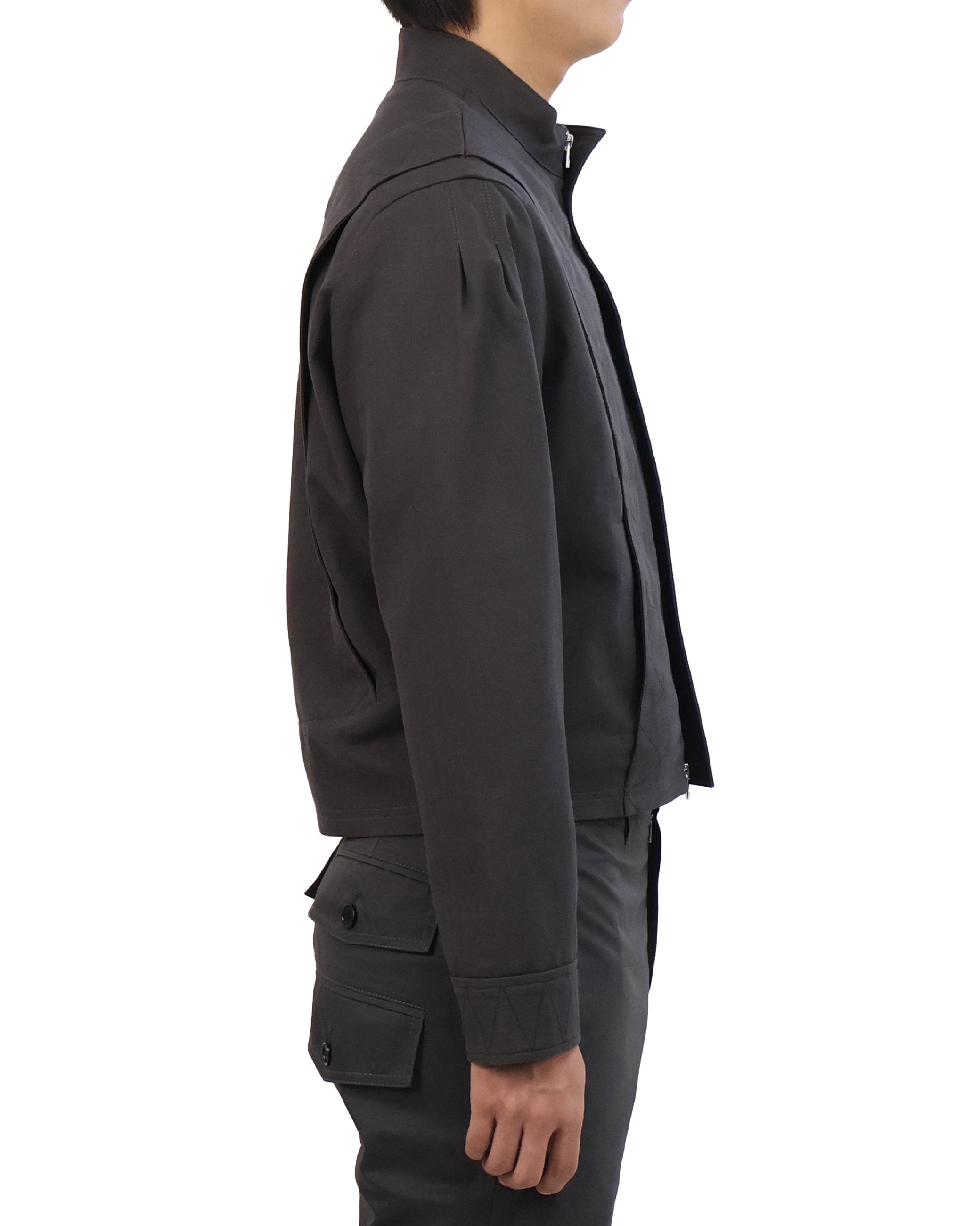 Layered Jacket - Charcoal
