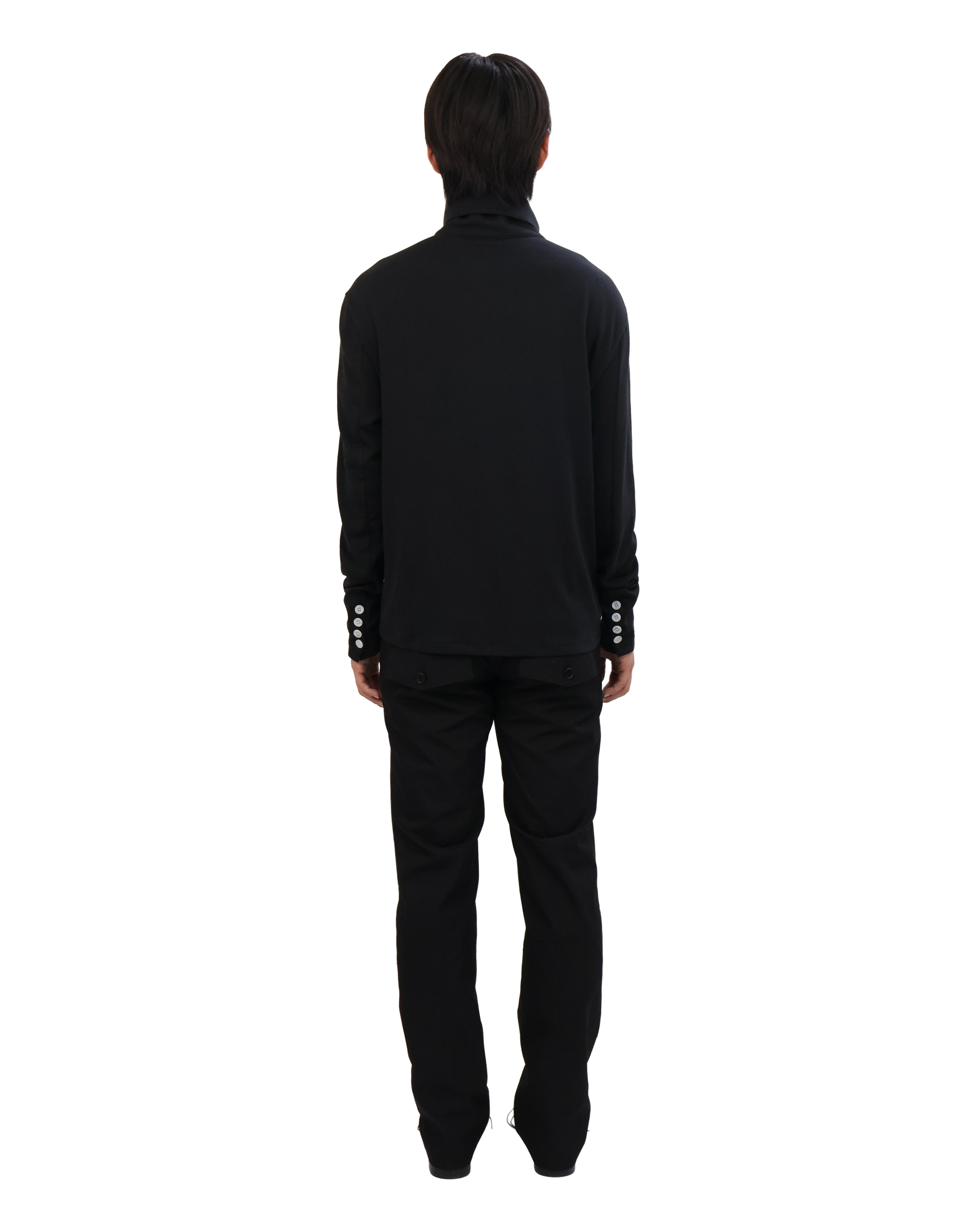 Button Cardigan - Black &amp; White