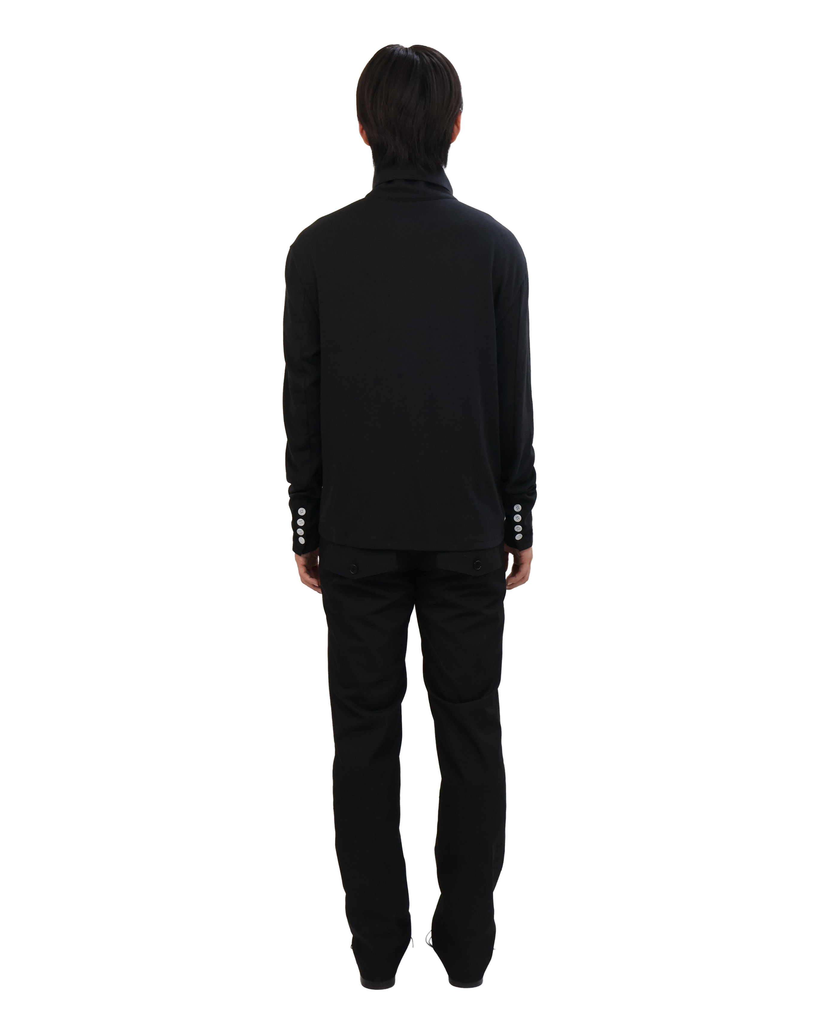 Button Cardigan - Black &amp; White