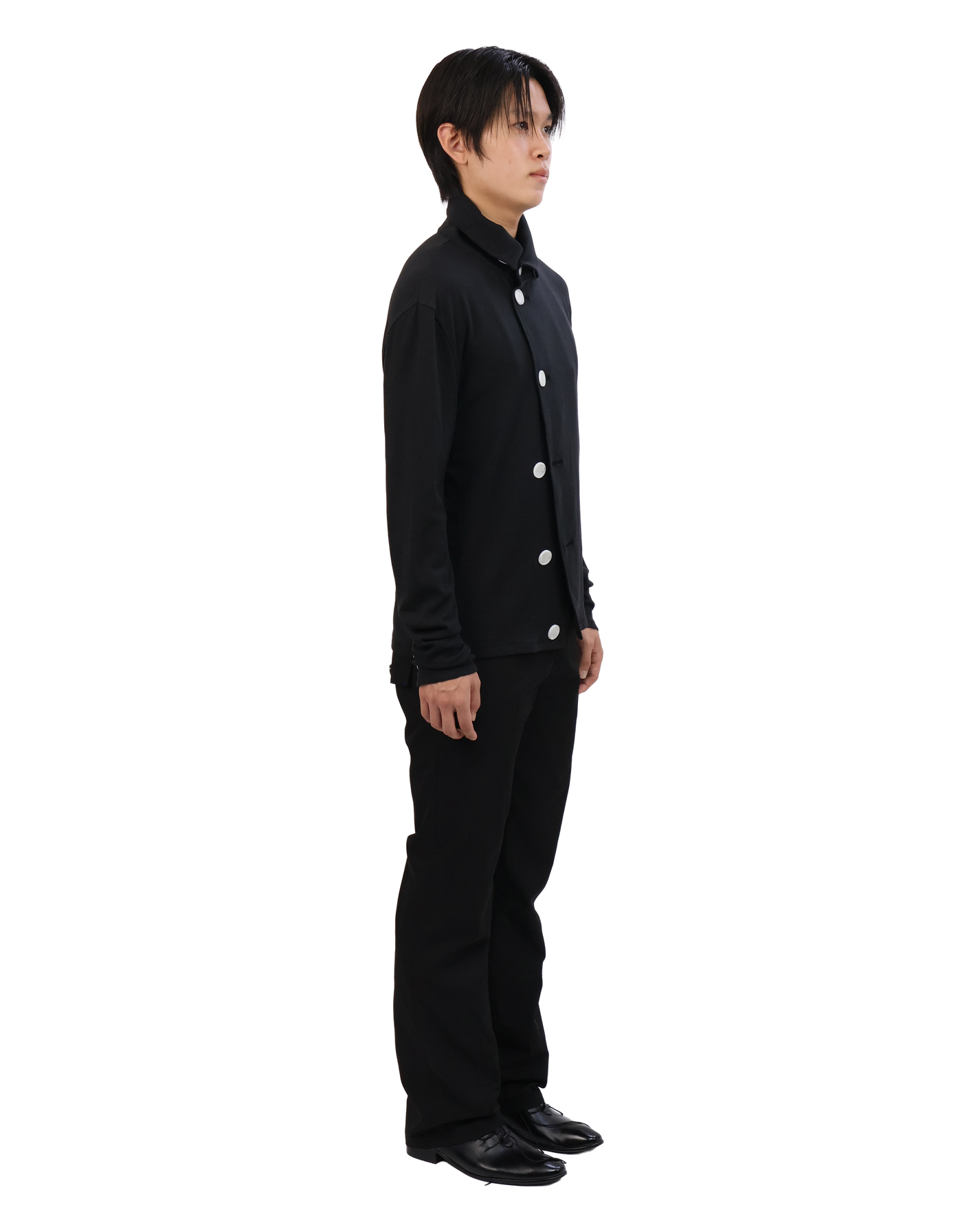 Button Cardigan - Black &amp; White