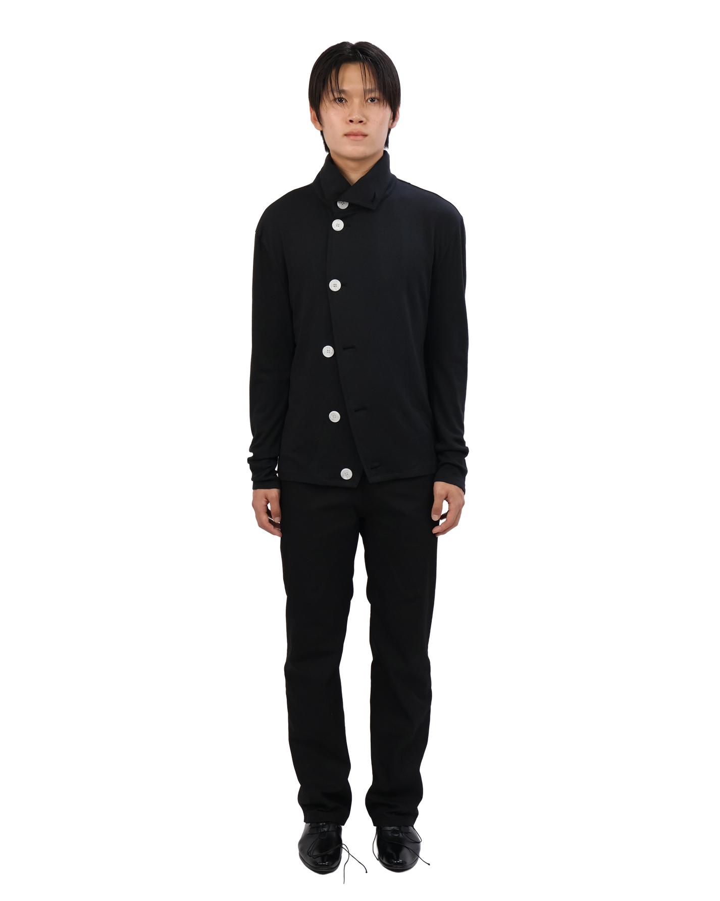 Button Cardigan - Black &amp; White