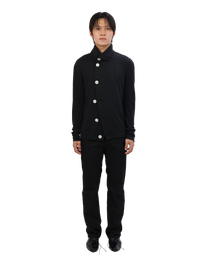 Button Cardigan - Black &amp; White