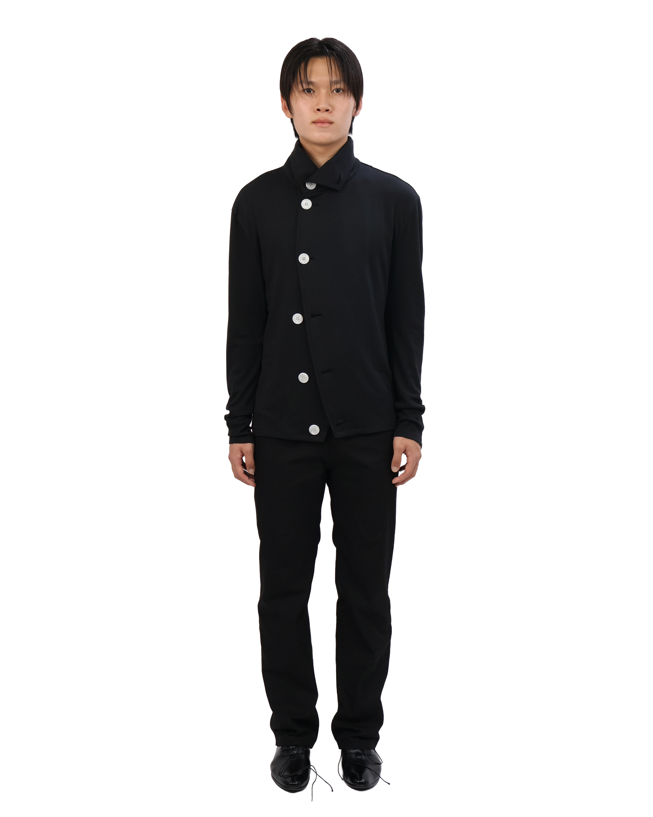 Button Cardigan - Black &amp; White